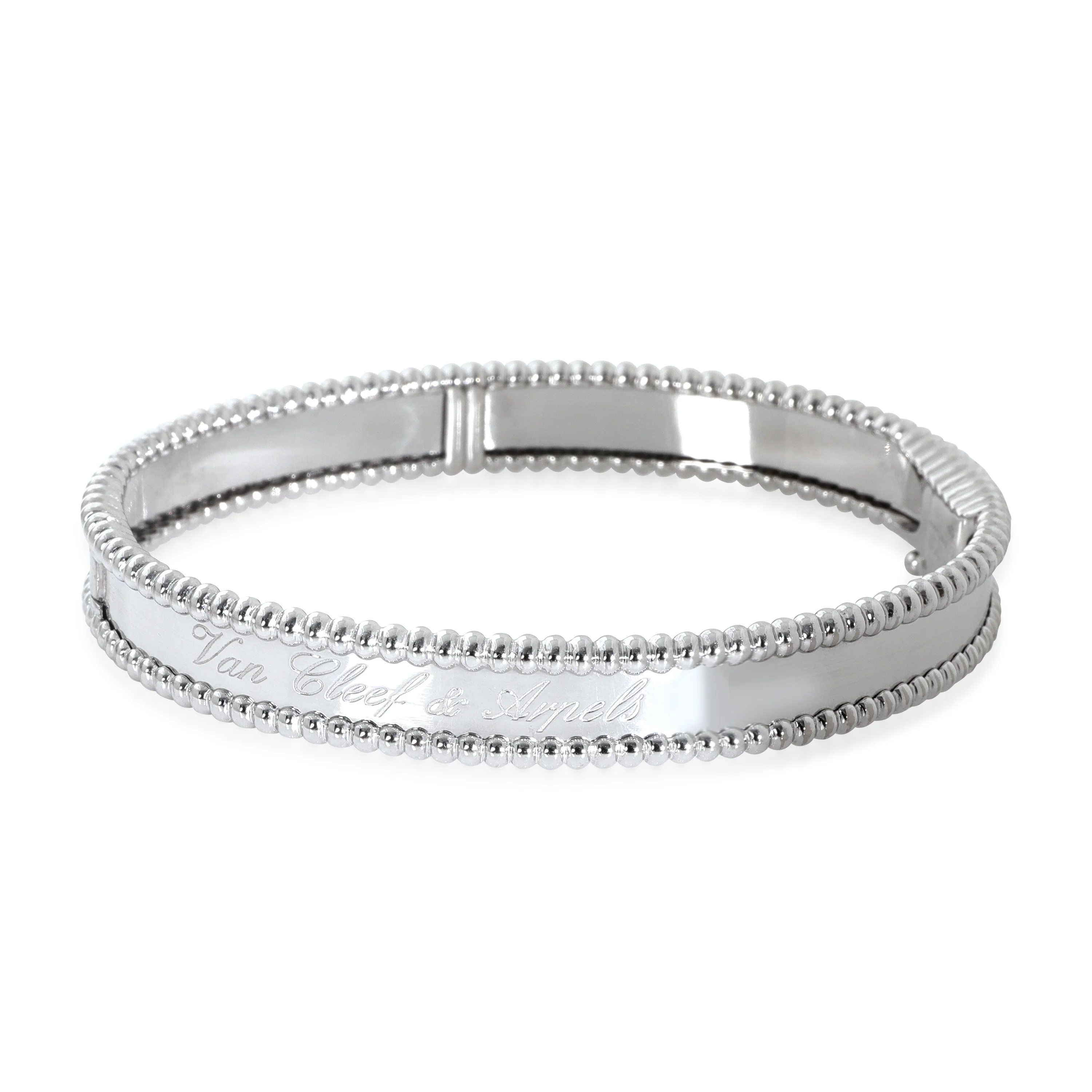 White Gold Perlee Signature Bracelet