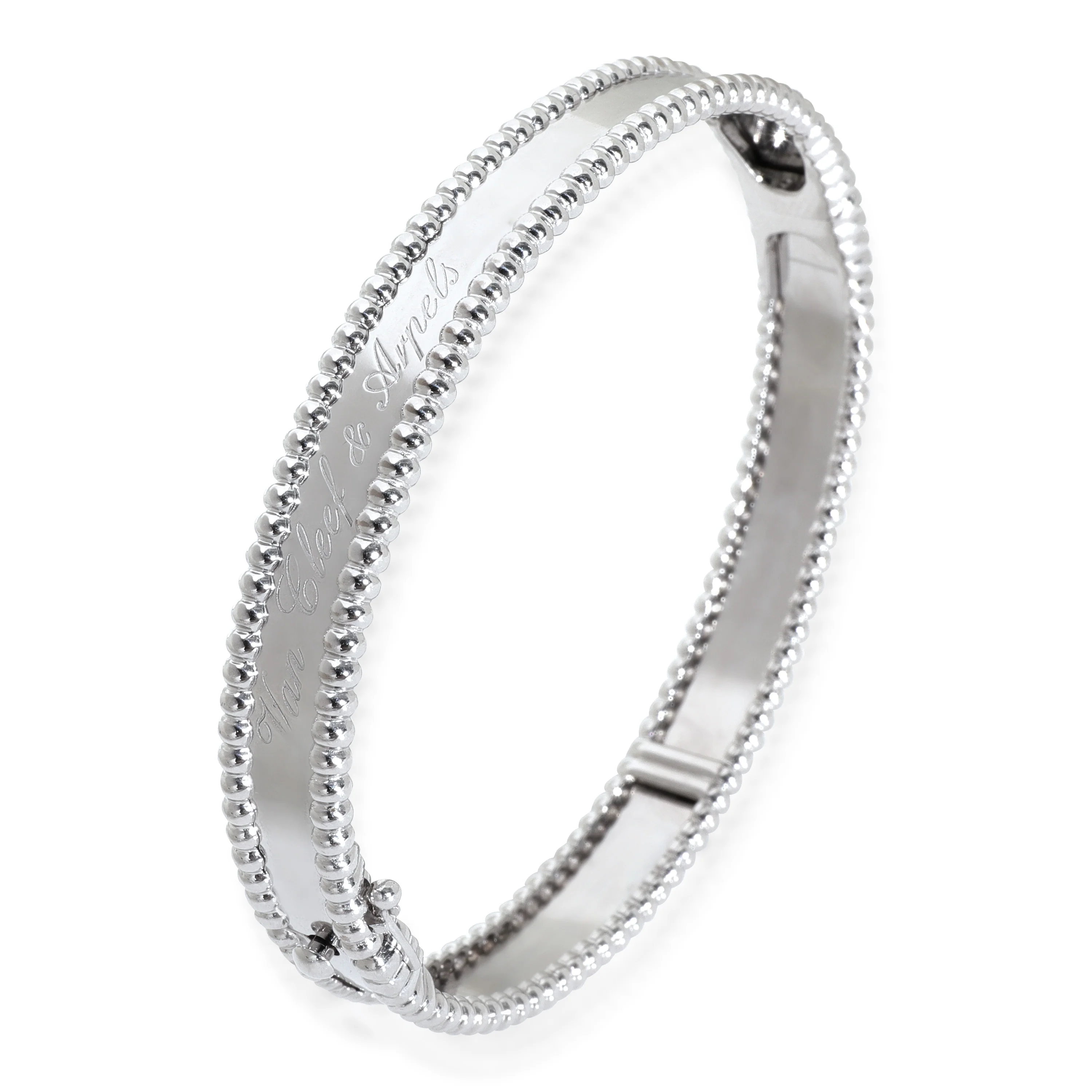 White Gold Perlee Signature Bracelet - Image 2