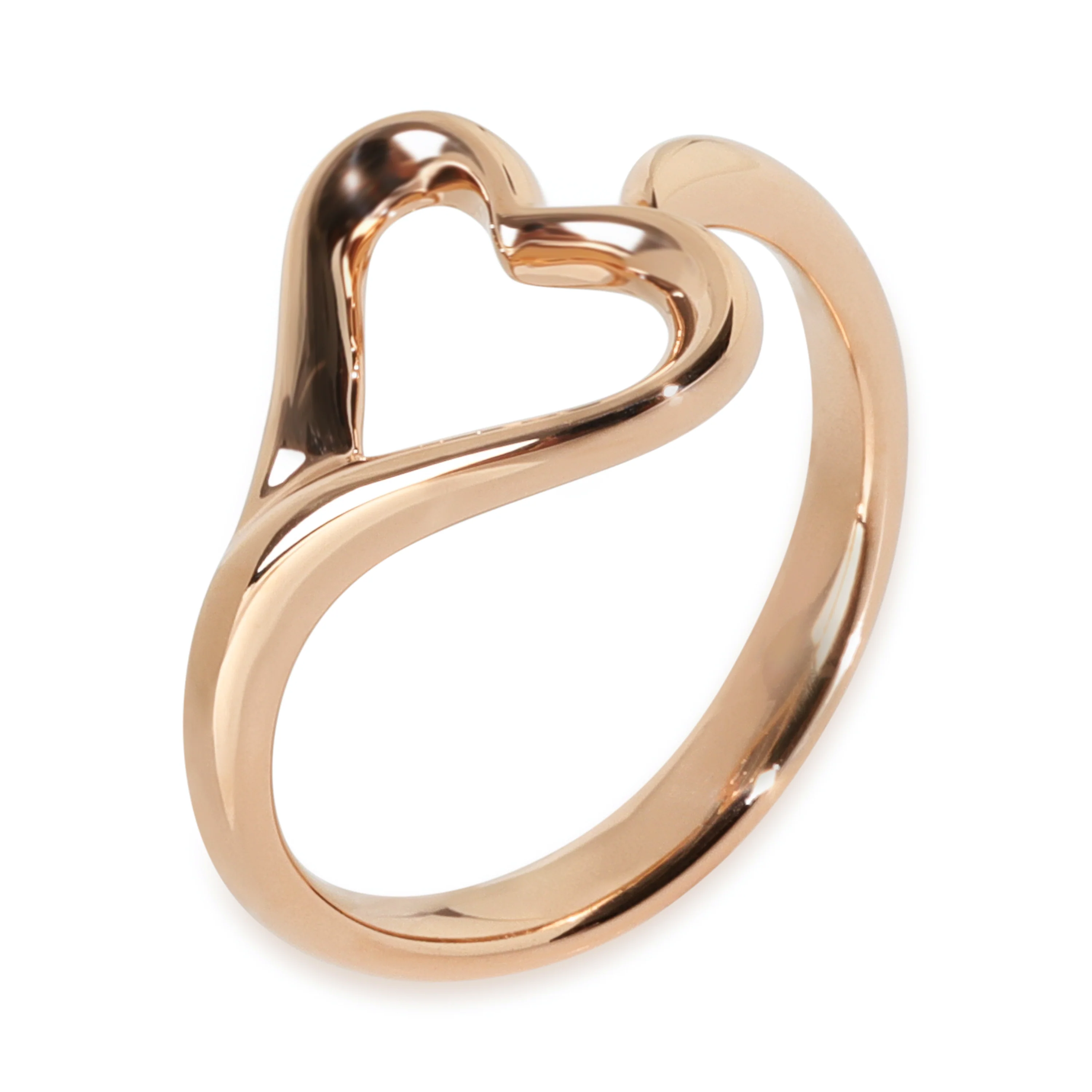 Rose Gold Elsa Peretti Open Heart Ring - Image 3