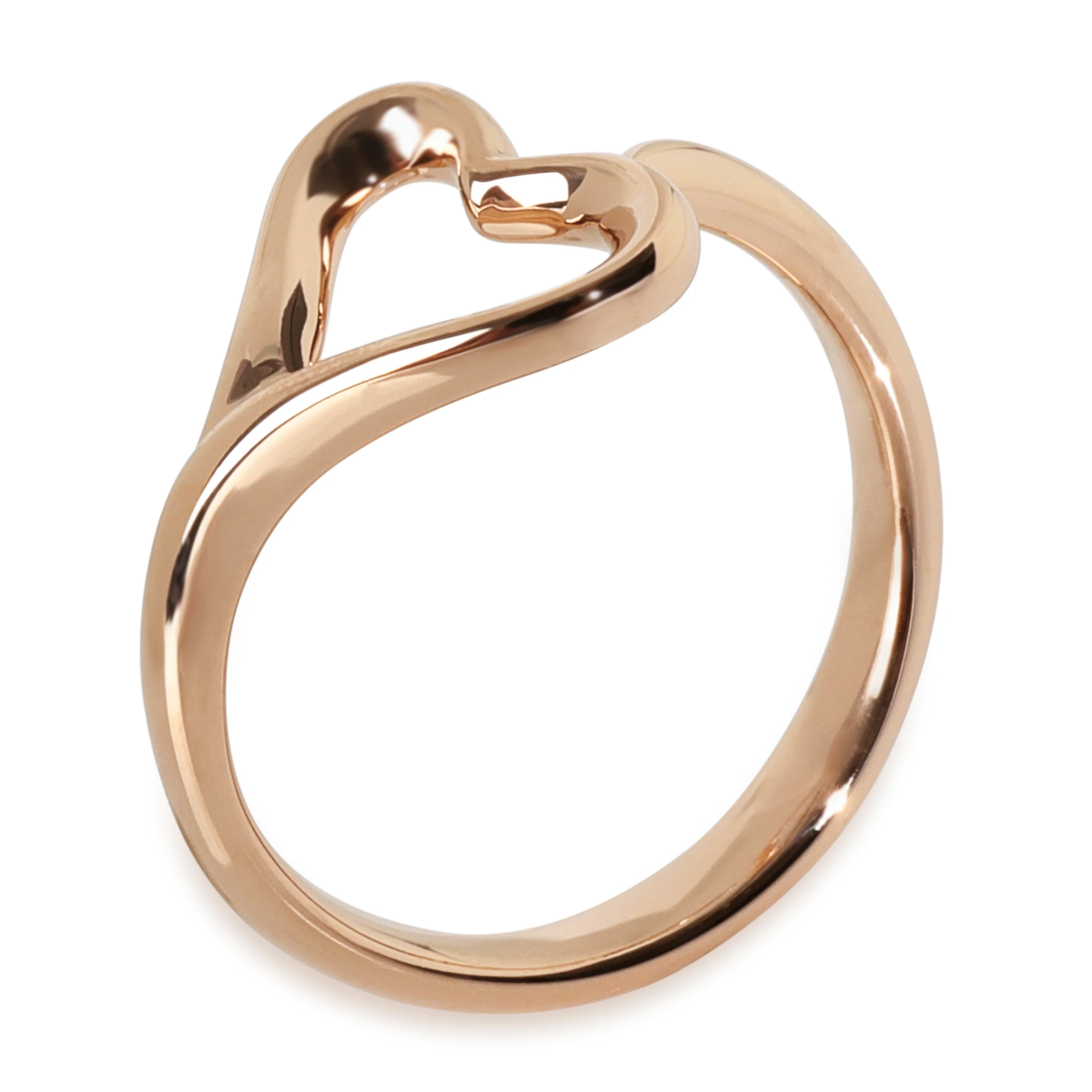 Rose Gold Elsa Peretti Open Heart Ring - Image 4