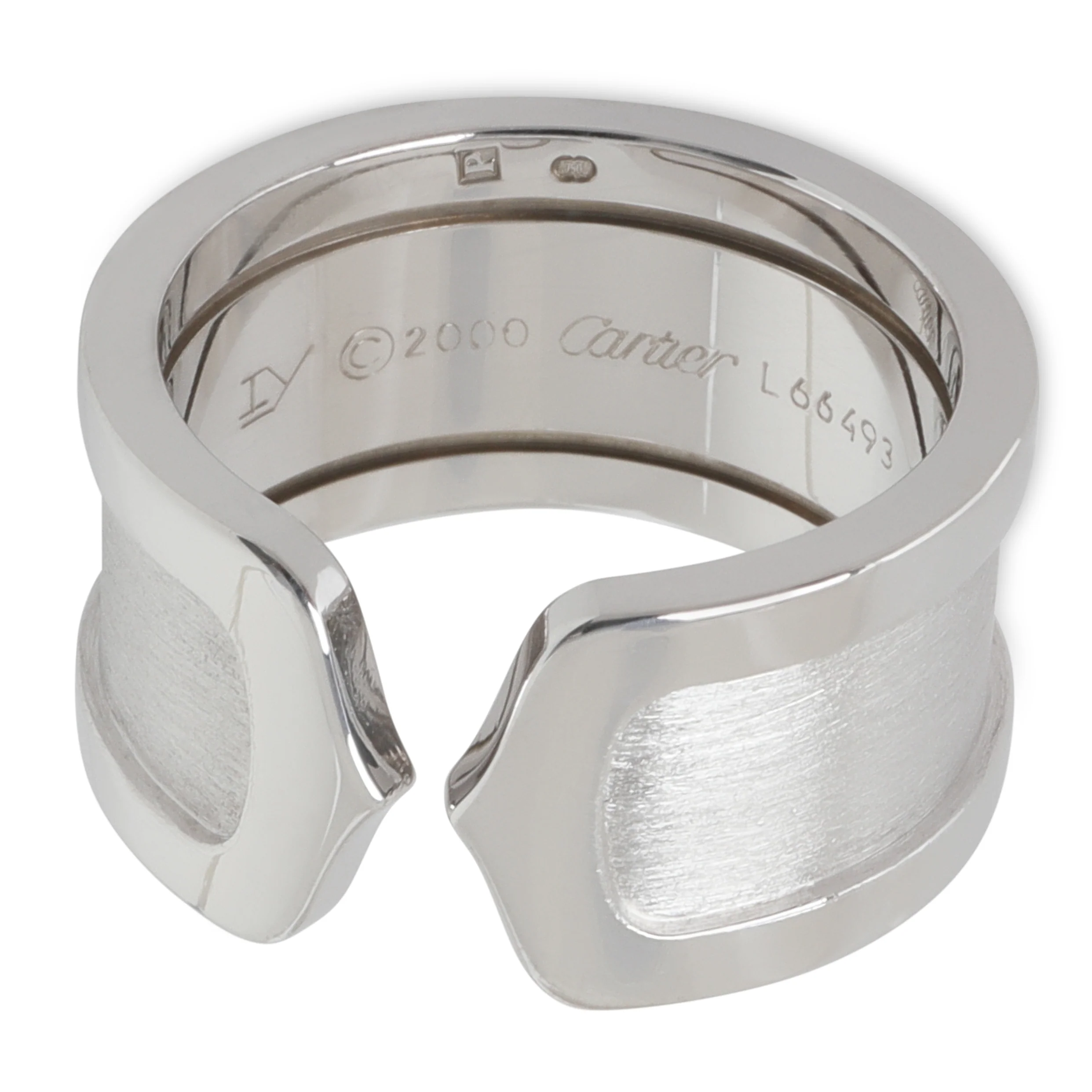 White Gold Vintage C de Cartier Ring