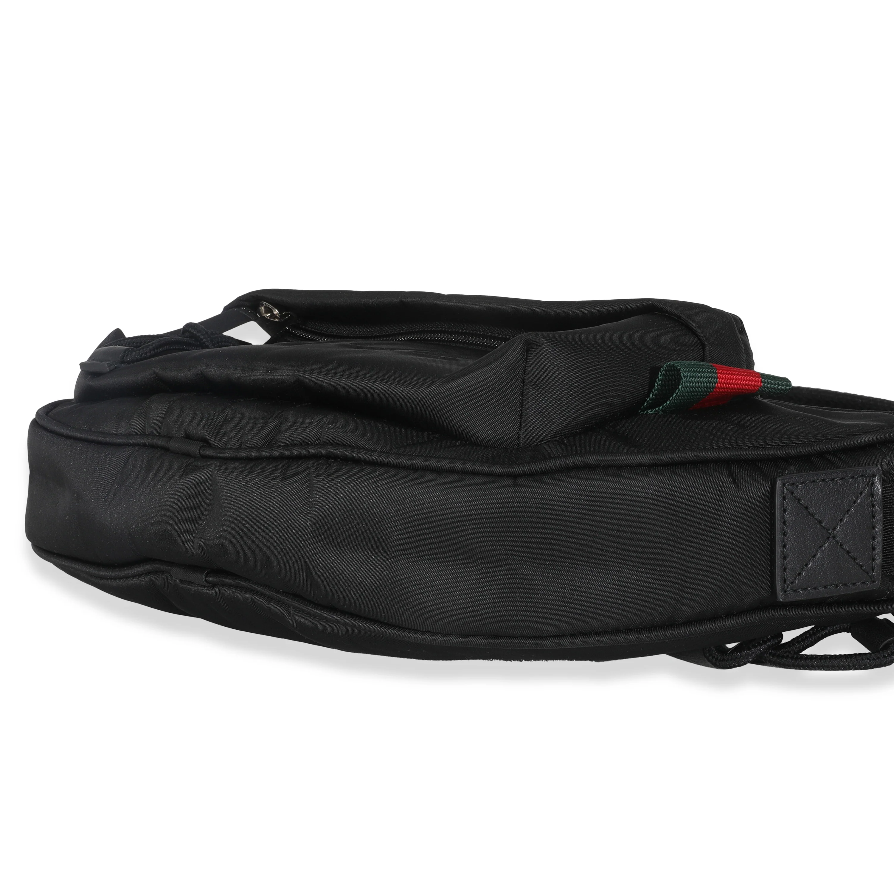 Black Nylon Logo Large Slingbag - Image 6