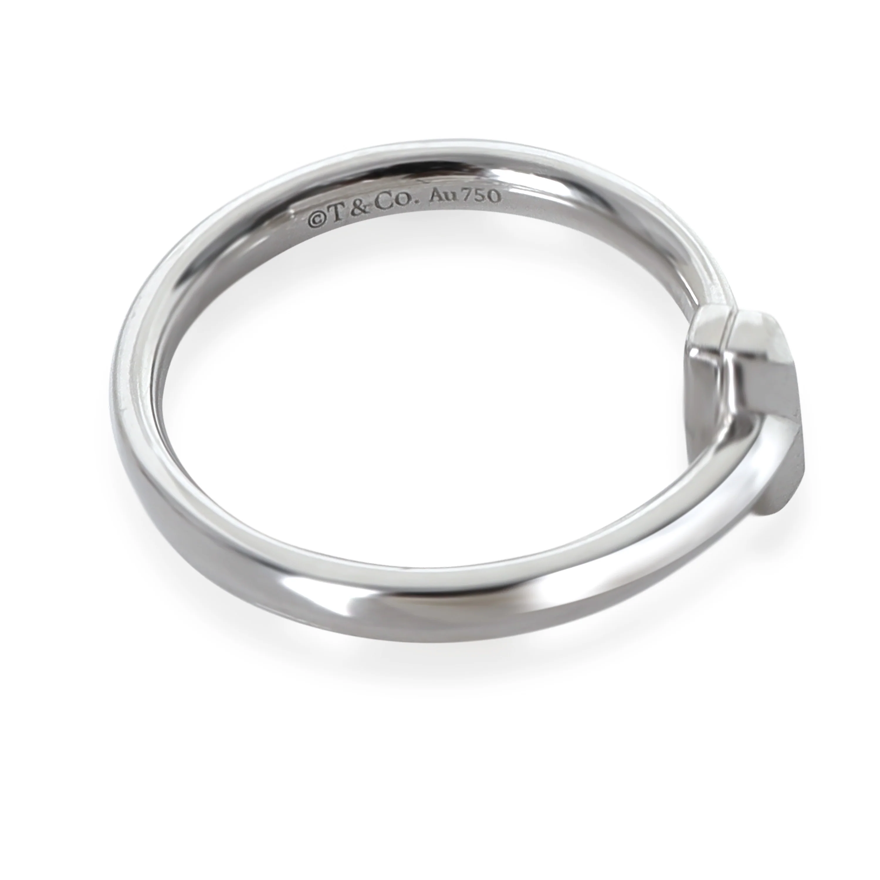 White Gold Diamond Tiffany T T1 Ring - Image 3