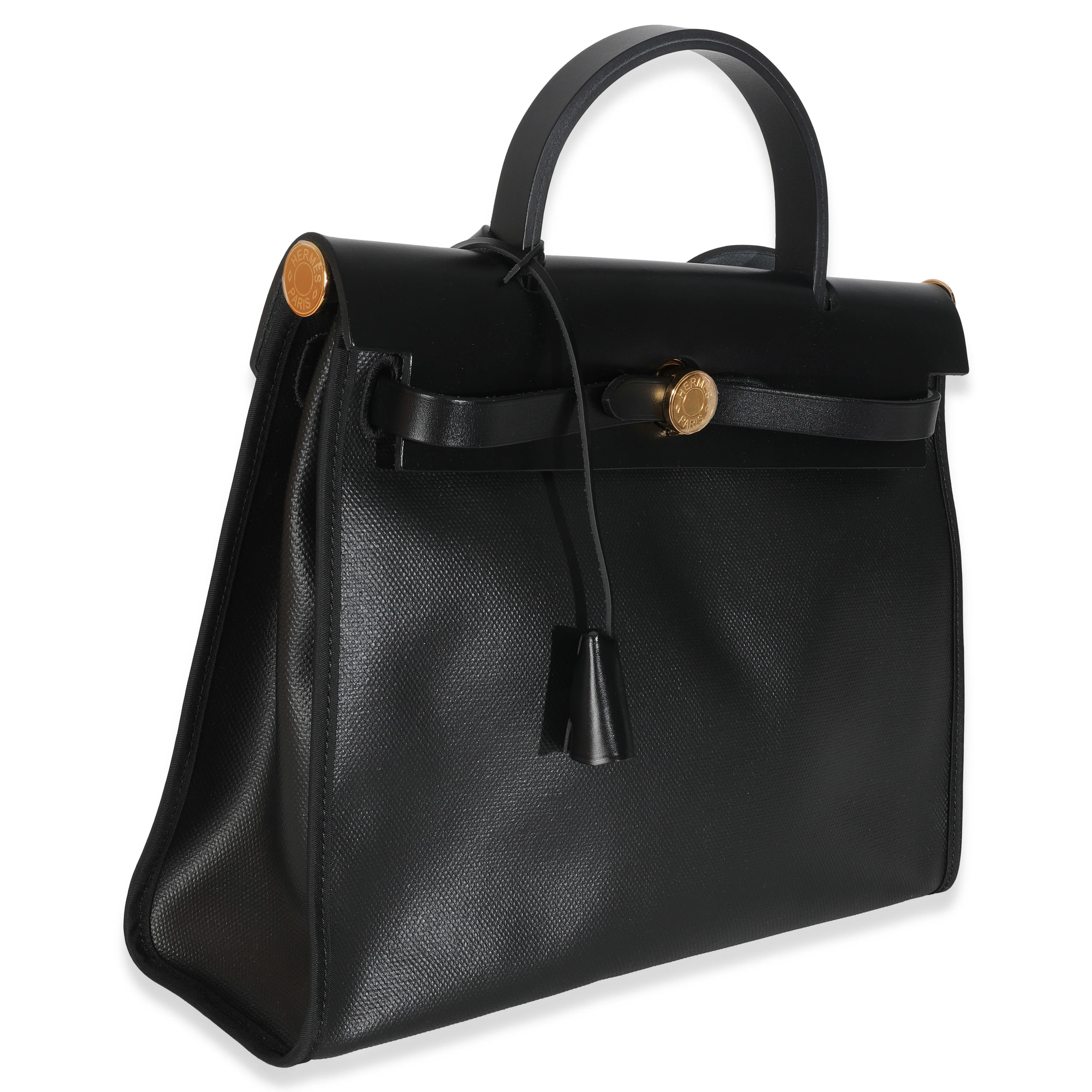 Black Ecru Toile H Berline Vache Hunter Herbag Zip PM 31 GHW - Image 3