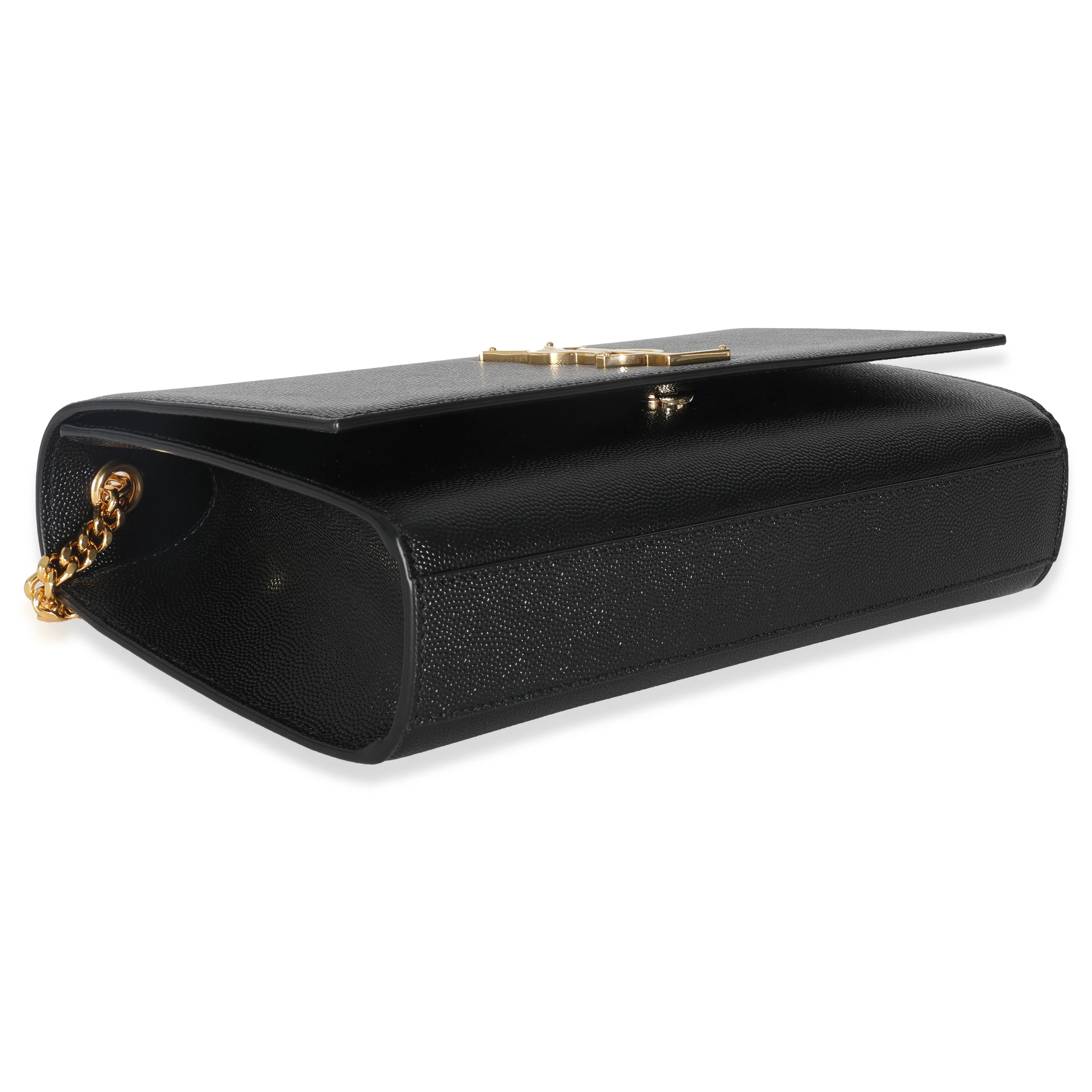 Black Grain De Poudre Medium Kate Chain Bag - Image 6