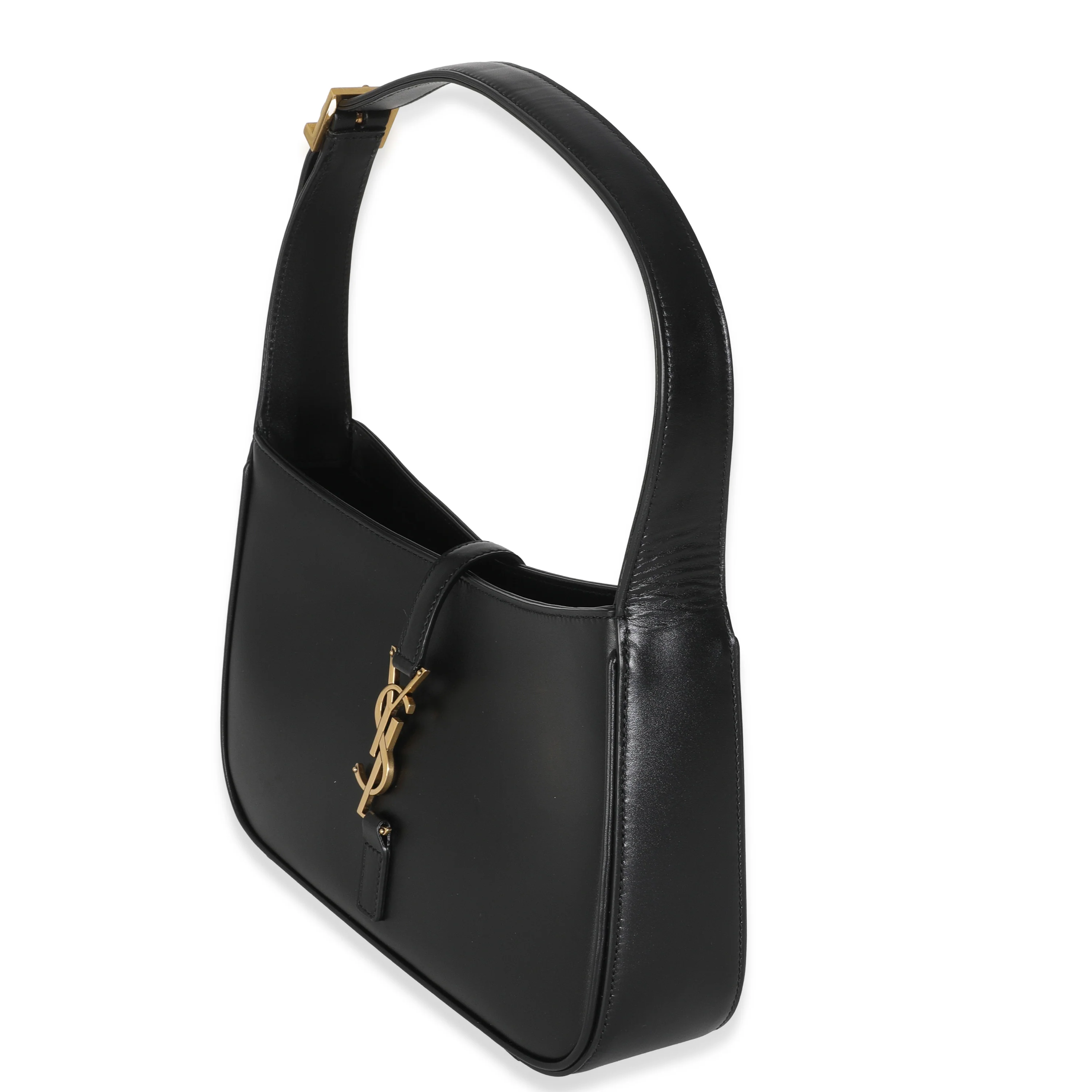Black Smooth Leather Le 5 a 7 Hobo - Image 2