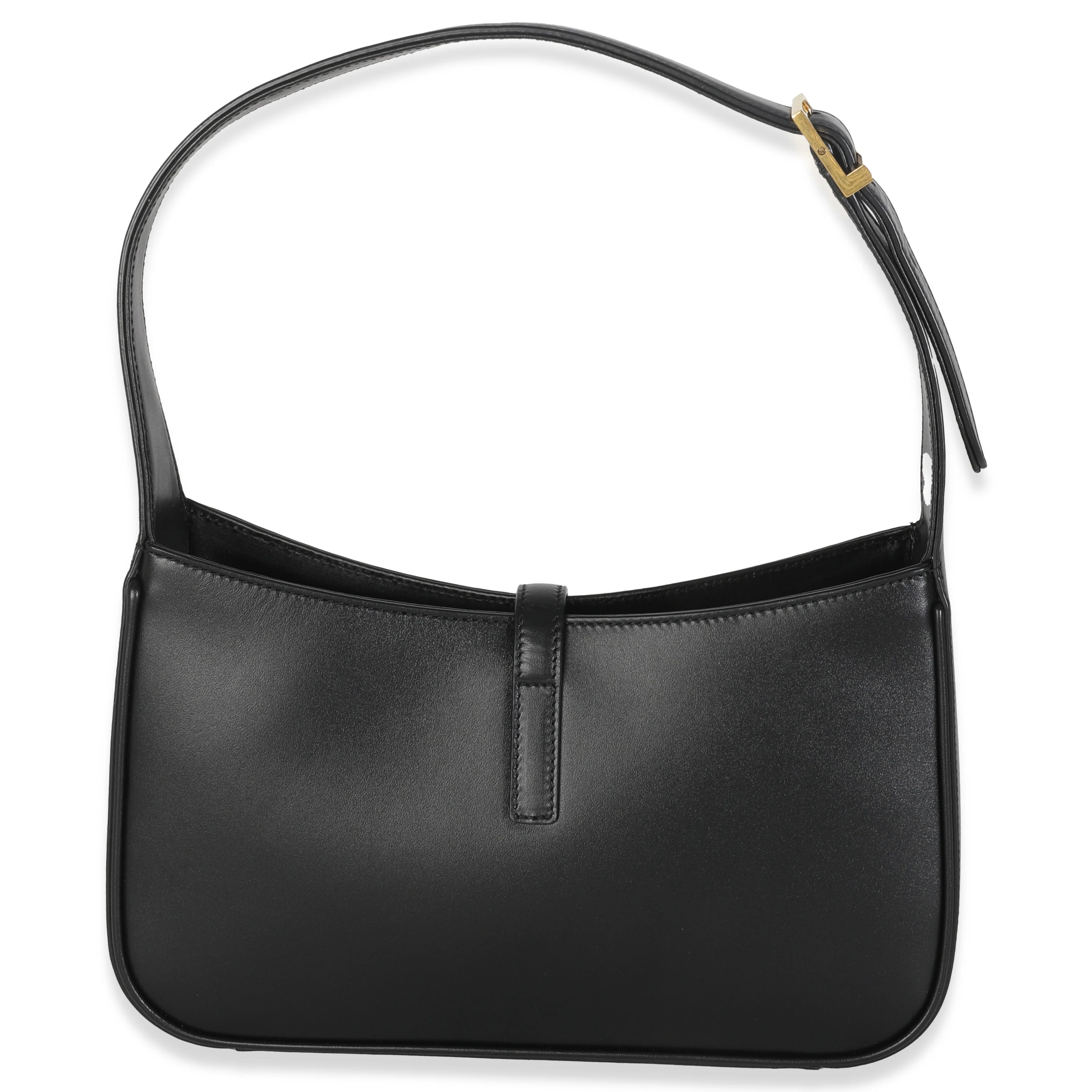 Black Smooth Leather Le 5 a 7 Hobo - Image 3