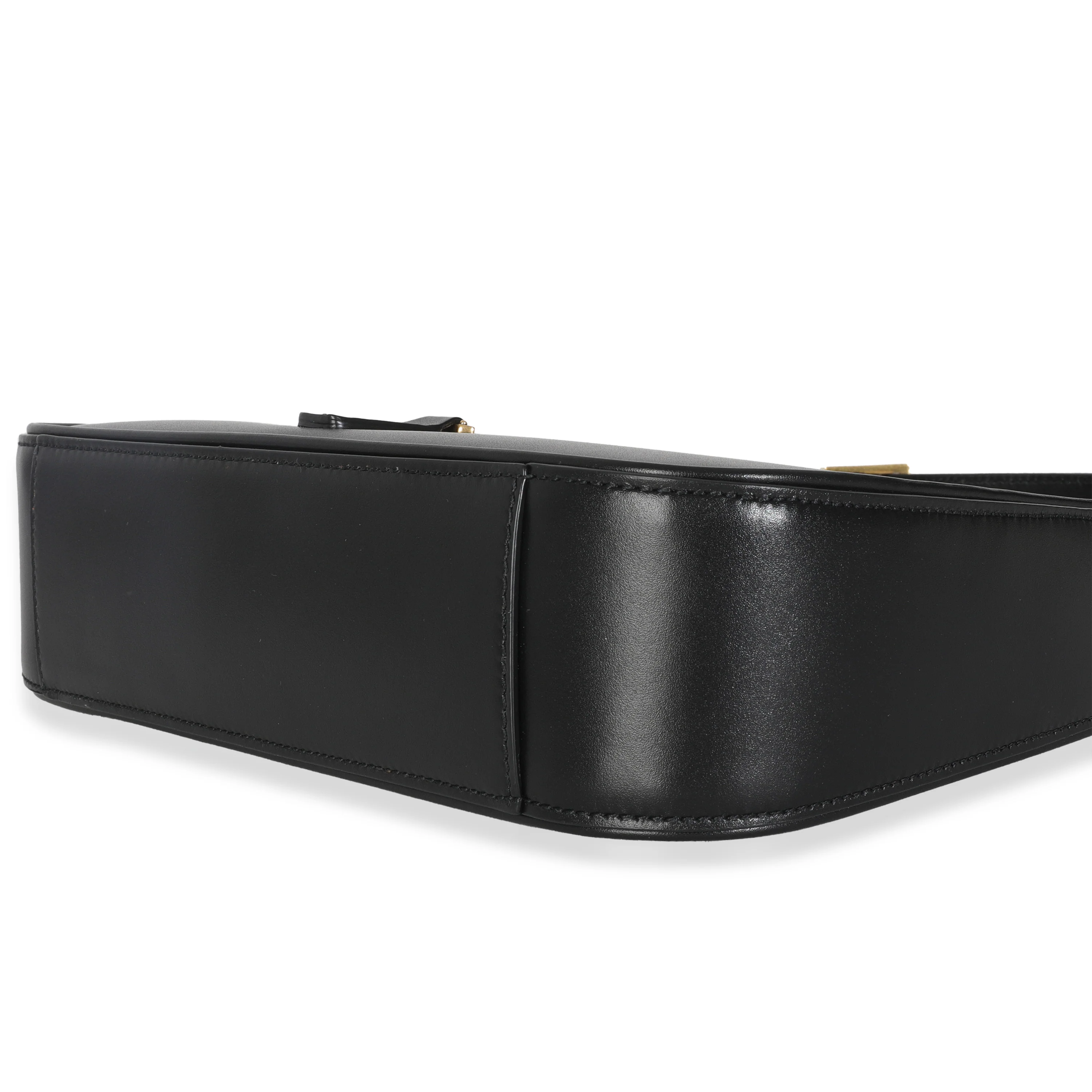 Black Smooth Leather Le 5 a 7 Hobo - Image 6