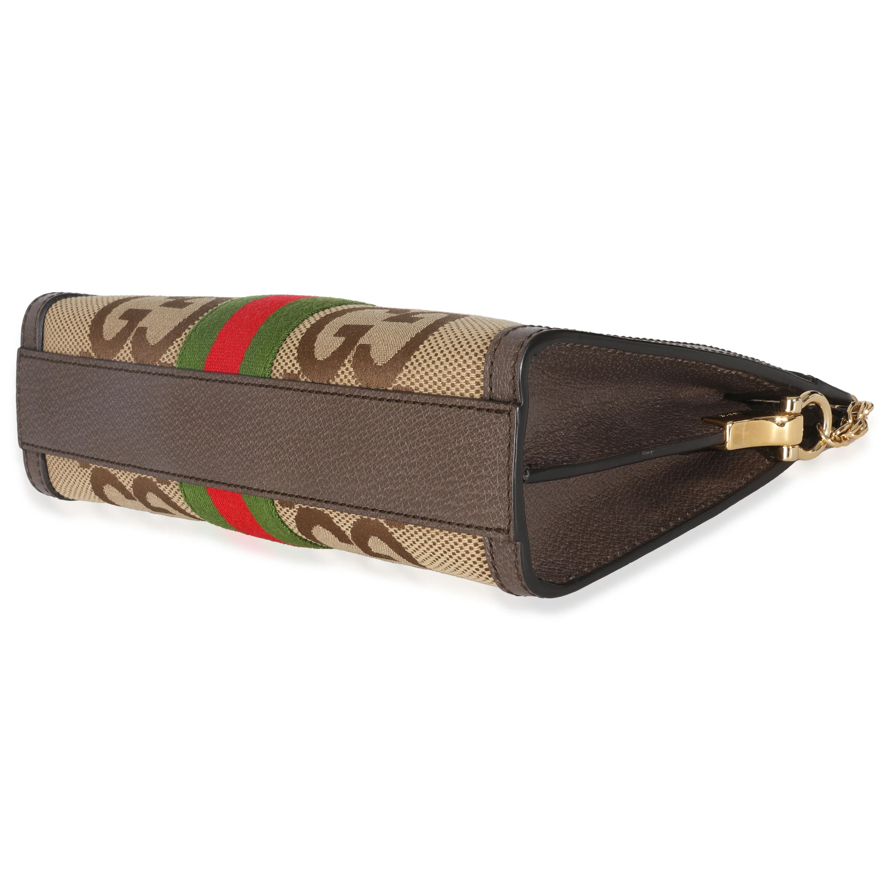 GG Jumbo Dollar Calfskin Web Small Ophidia Chain Shoulder Bag - Image 5