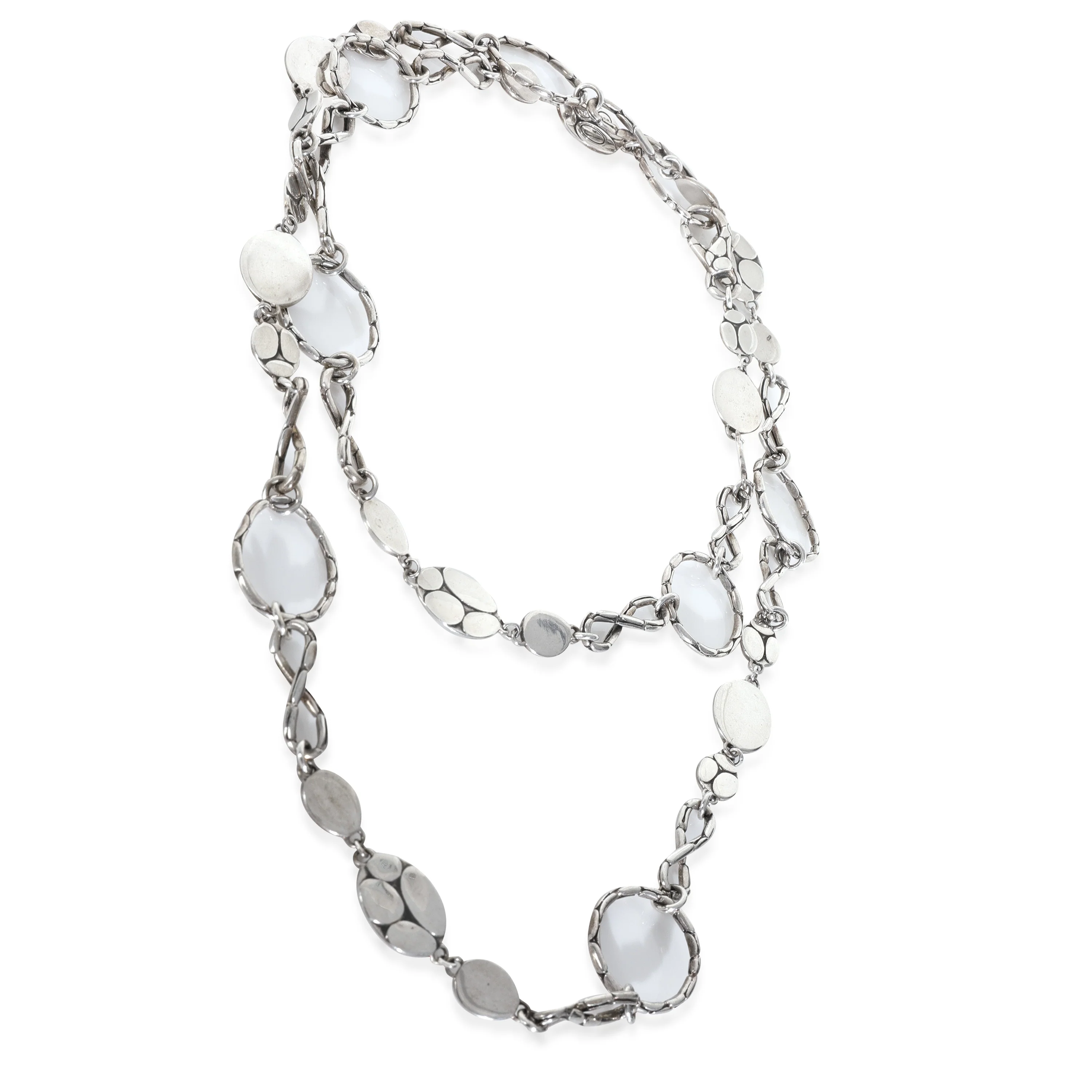 Sterling Silver  Kali Menari Pebble Station Necklace - Image 2
