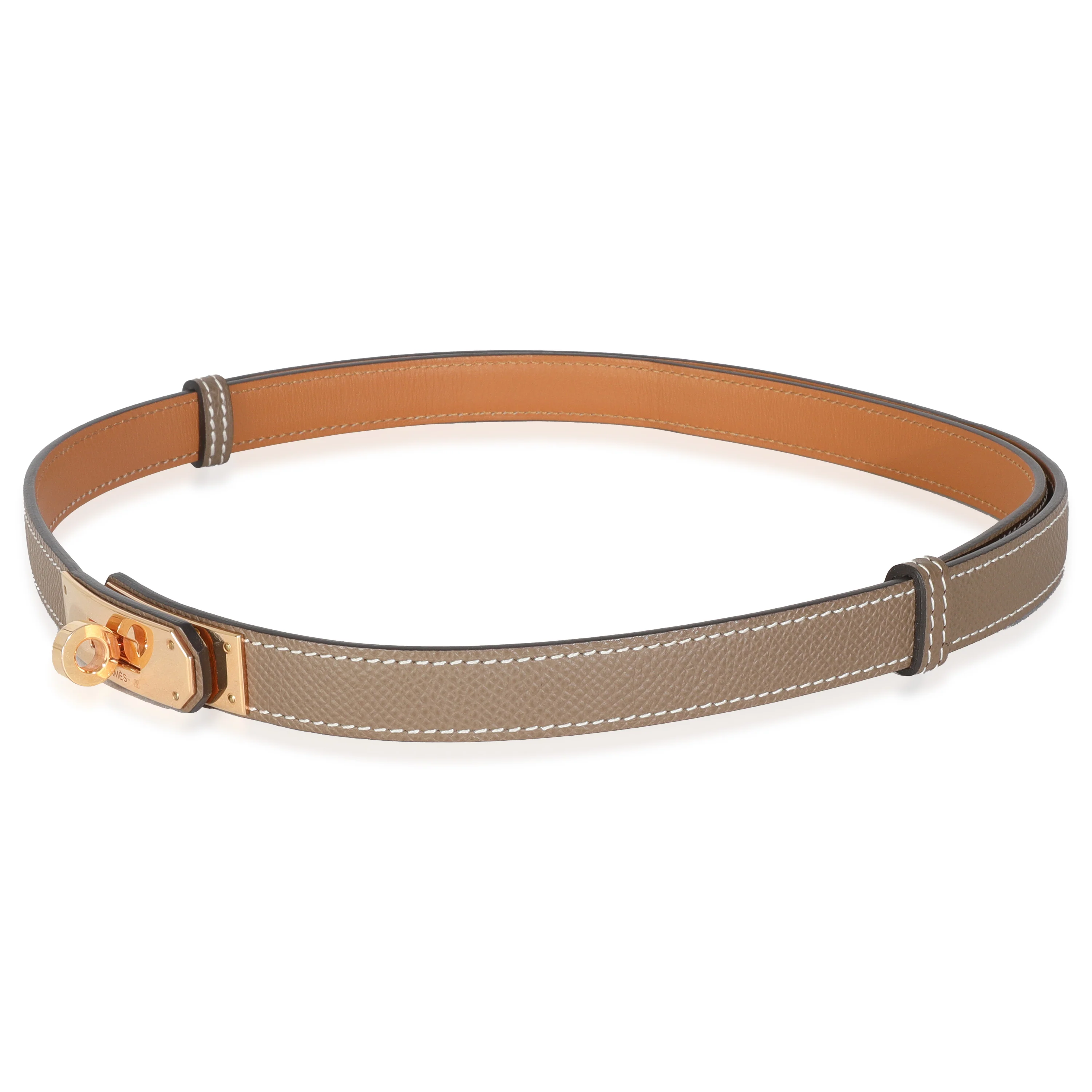 Etoupe Epsom Kelly 18 Belt GHW - Image 2