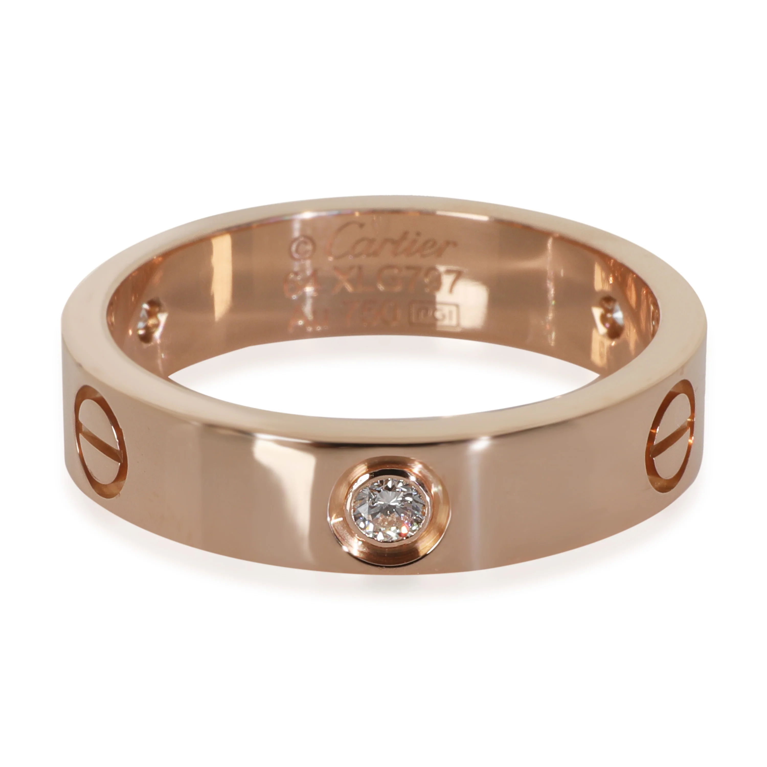 Rose Gold Diamond Love Ring