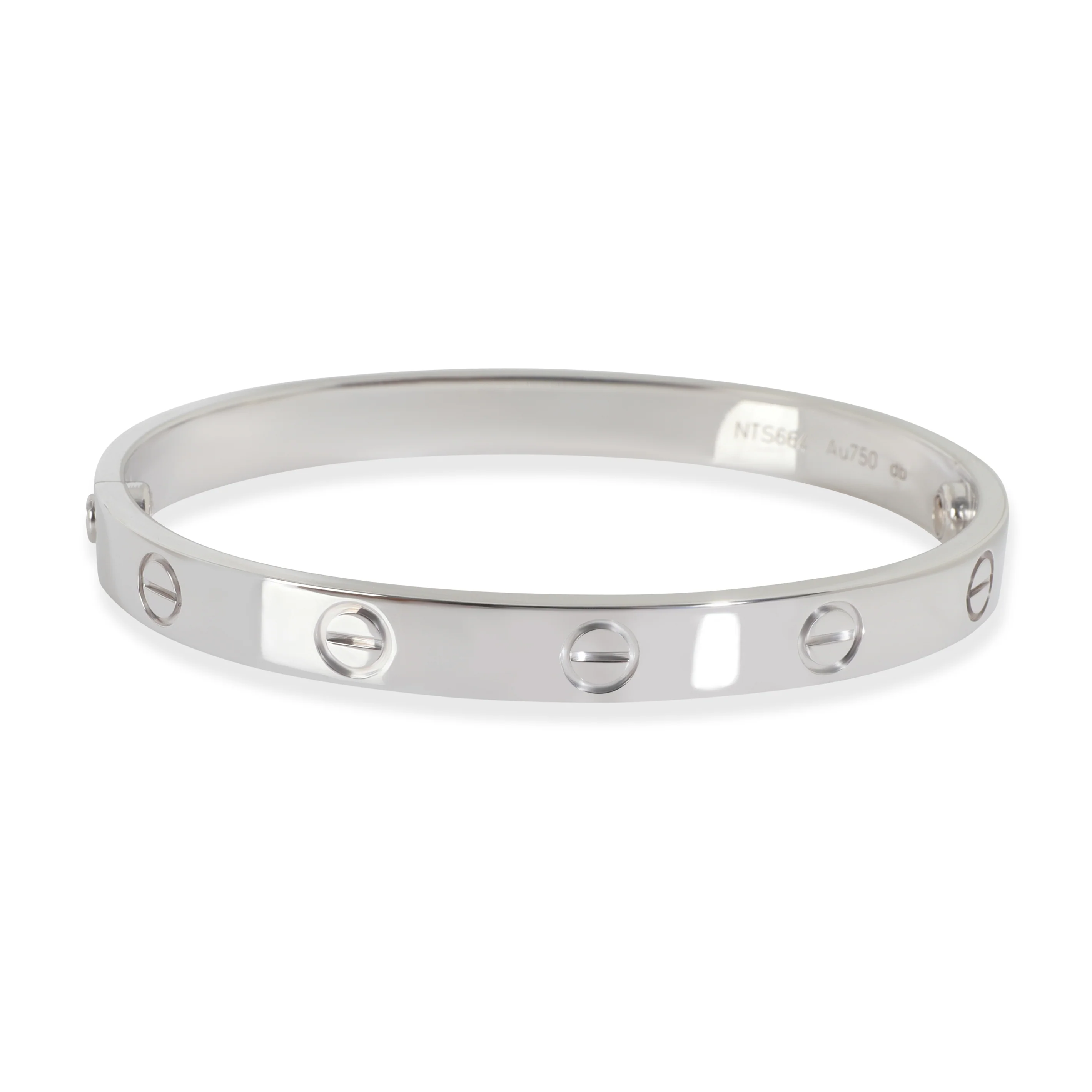 White Gold  Love Bracelet - Image 3