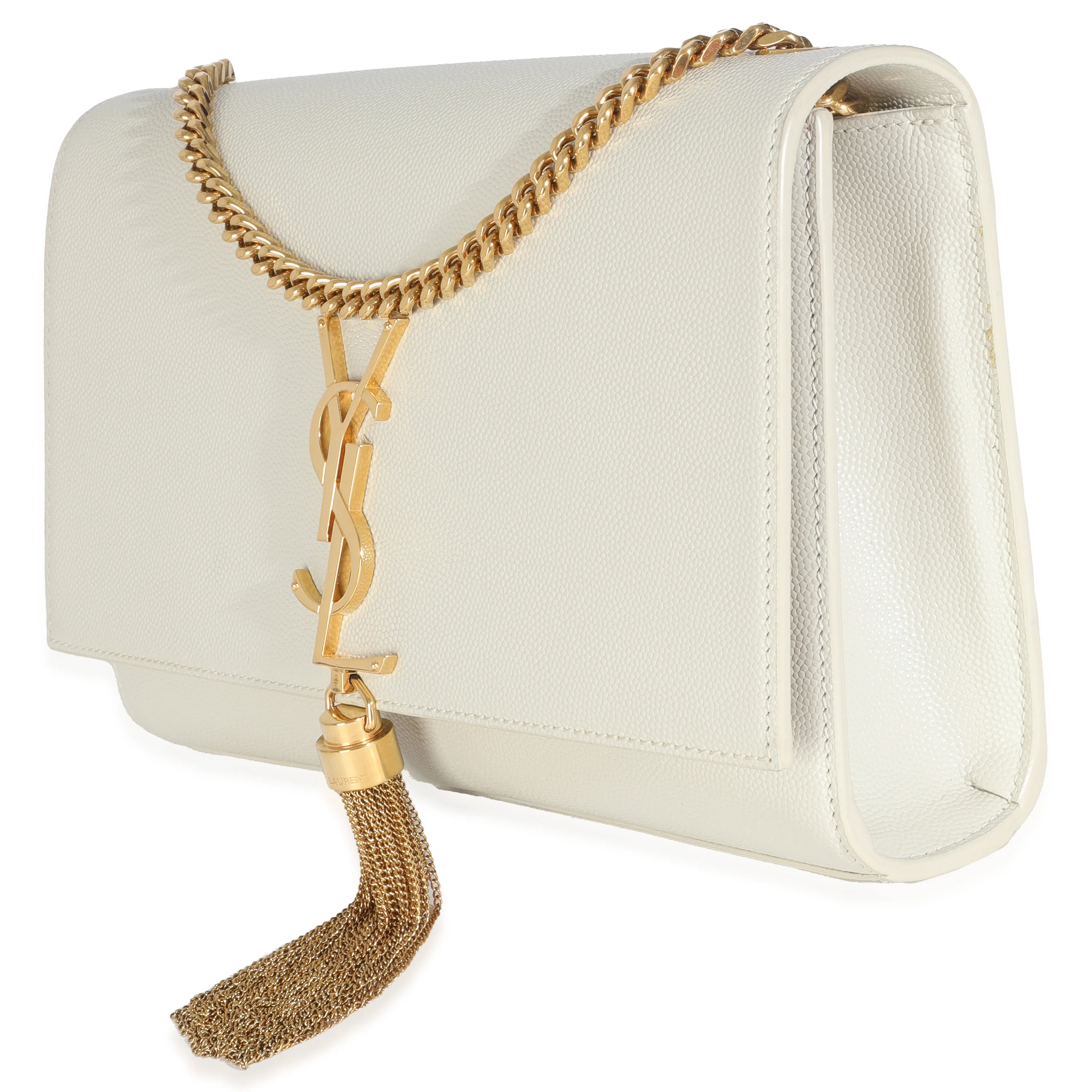 Crema Soft Grain De Poudre Medium Kate Tassel Satchel - Image 2