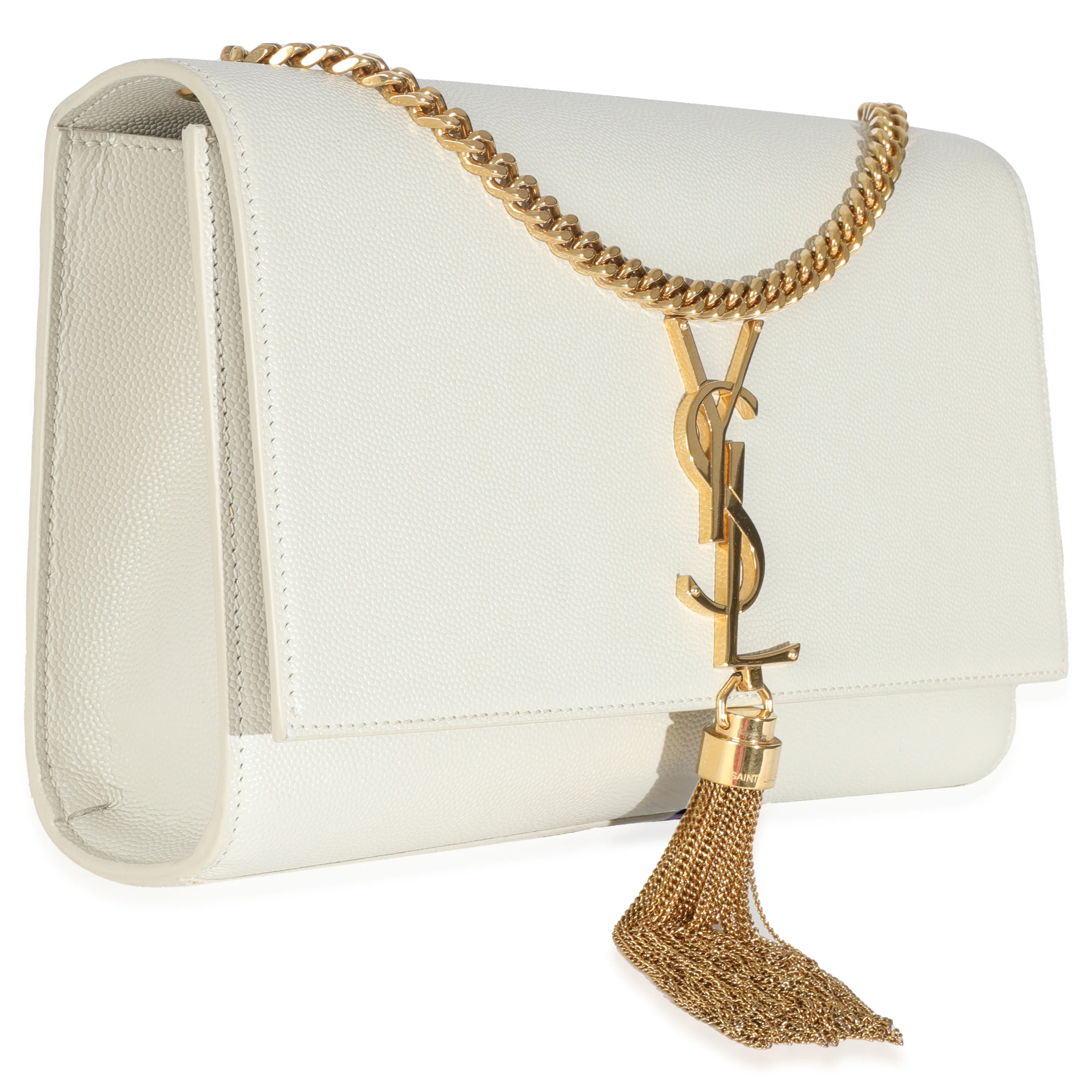 Crema Soft Grain De Poudre Medium Kate Tassel Satchel - Image 3