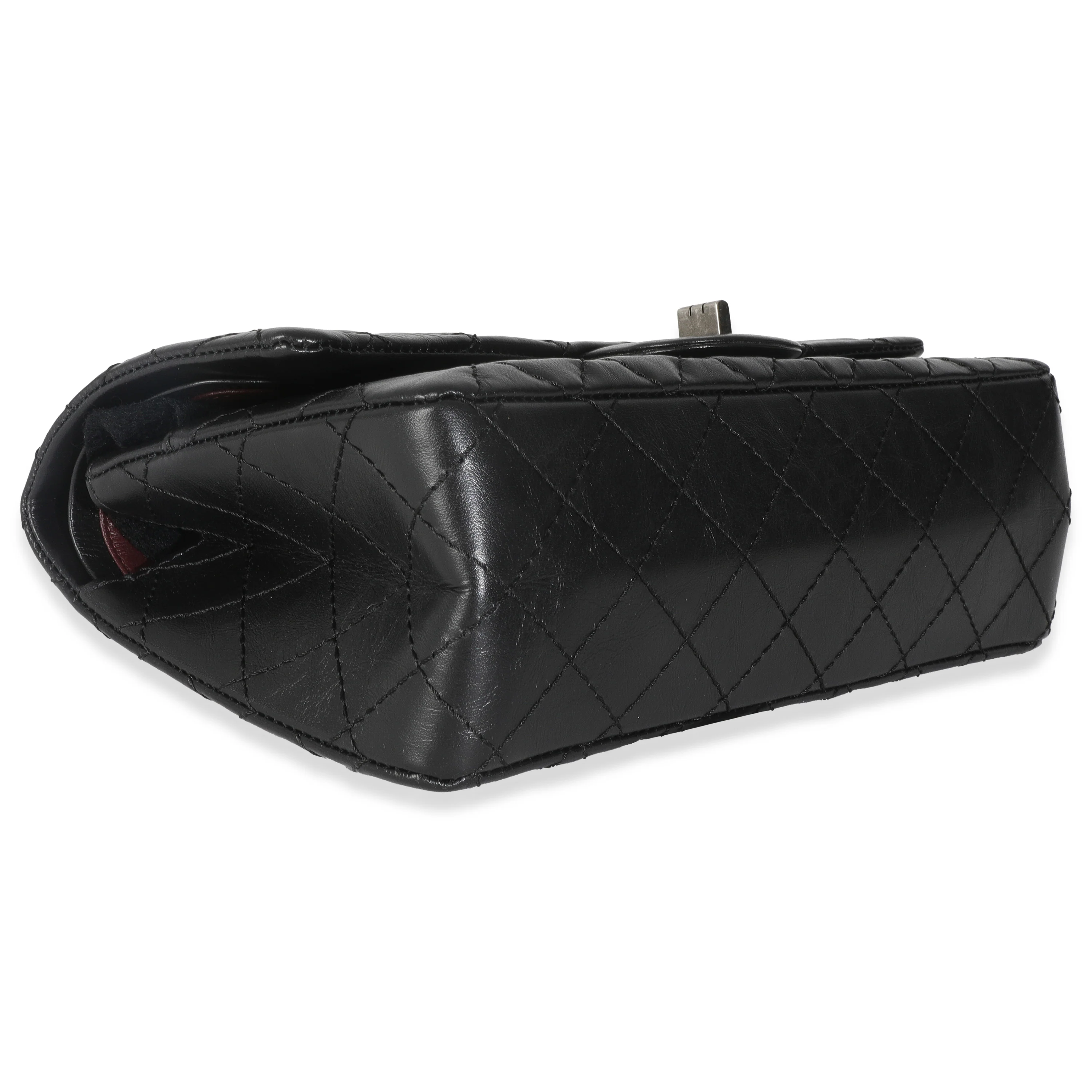 Black Aged Quilted Calfskin 2.55 Small Reissue 225 Flap Bag - Image 6