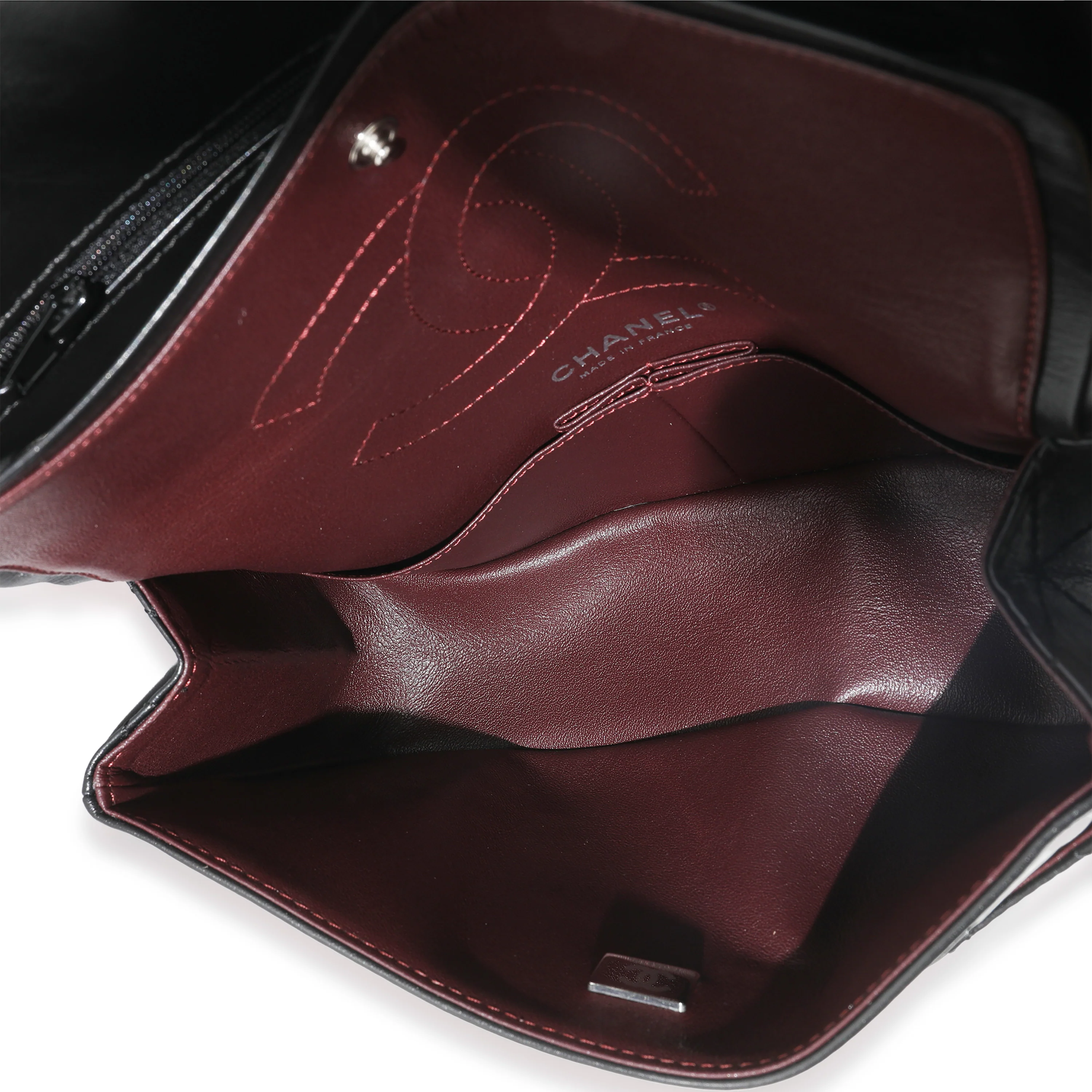 Black Aged Quilted Calfskin 2.55 Small Reissue 225 Flap Bag - Image 9