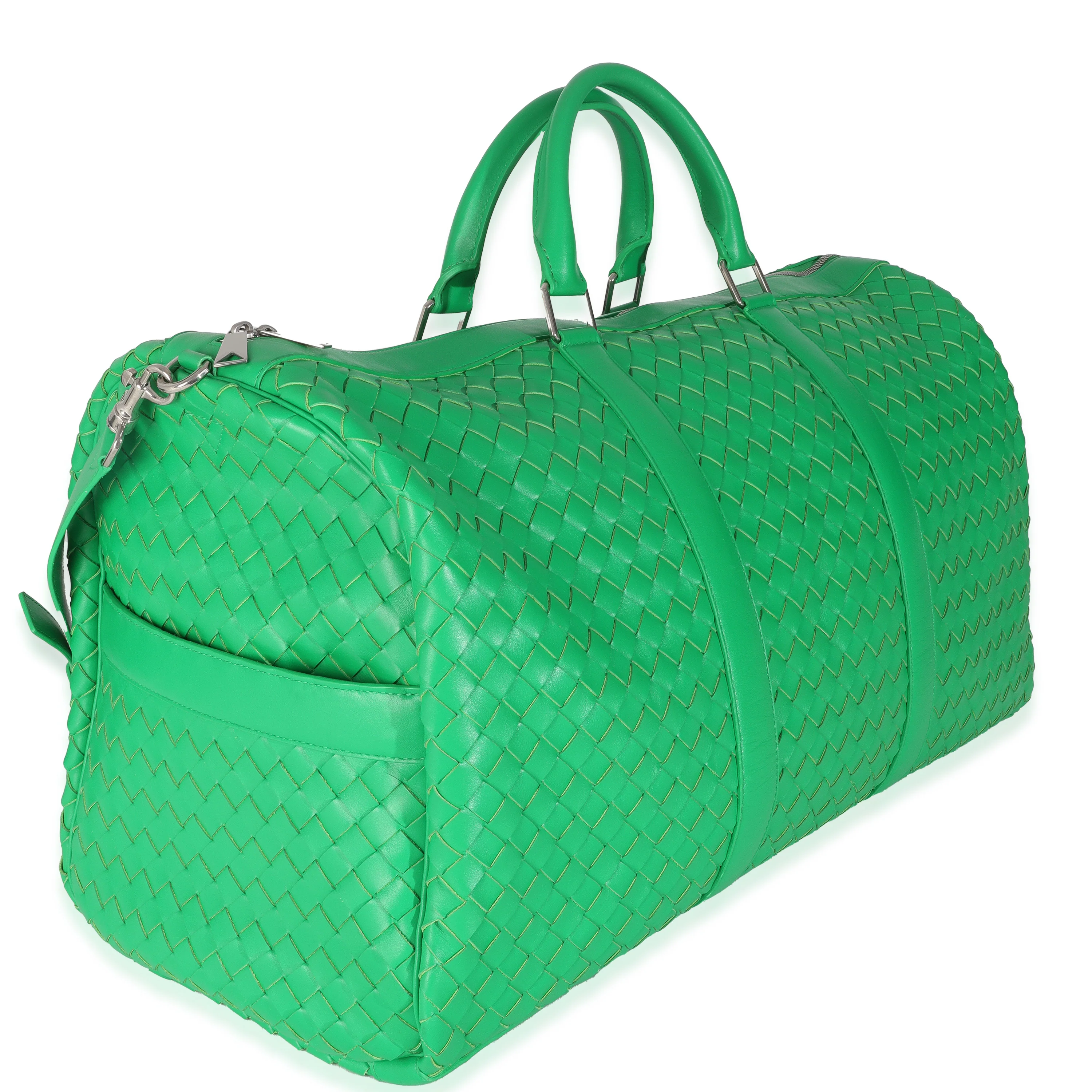 Parakeet Nappa Intrecciato Large Duffle Bag - Image 3