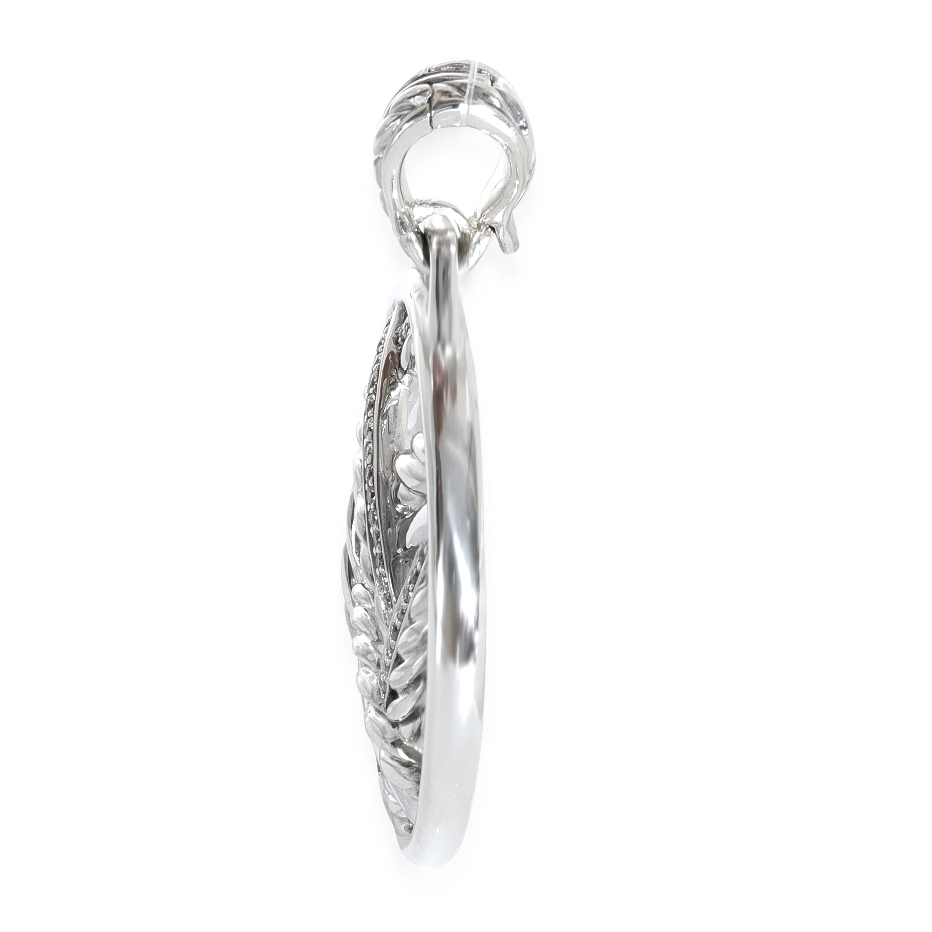 Sterling Silver Diamond Papyrus Pendant - Image 2