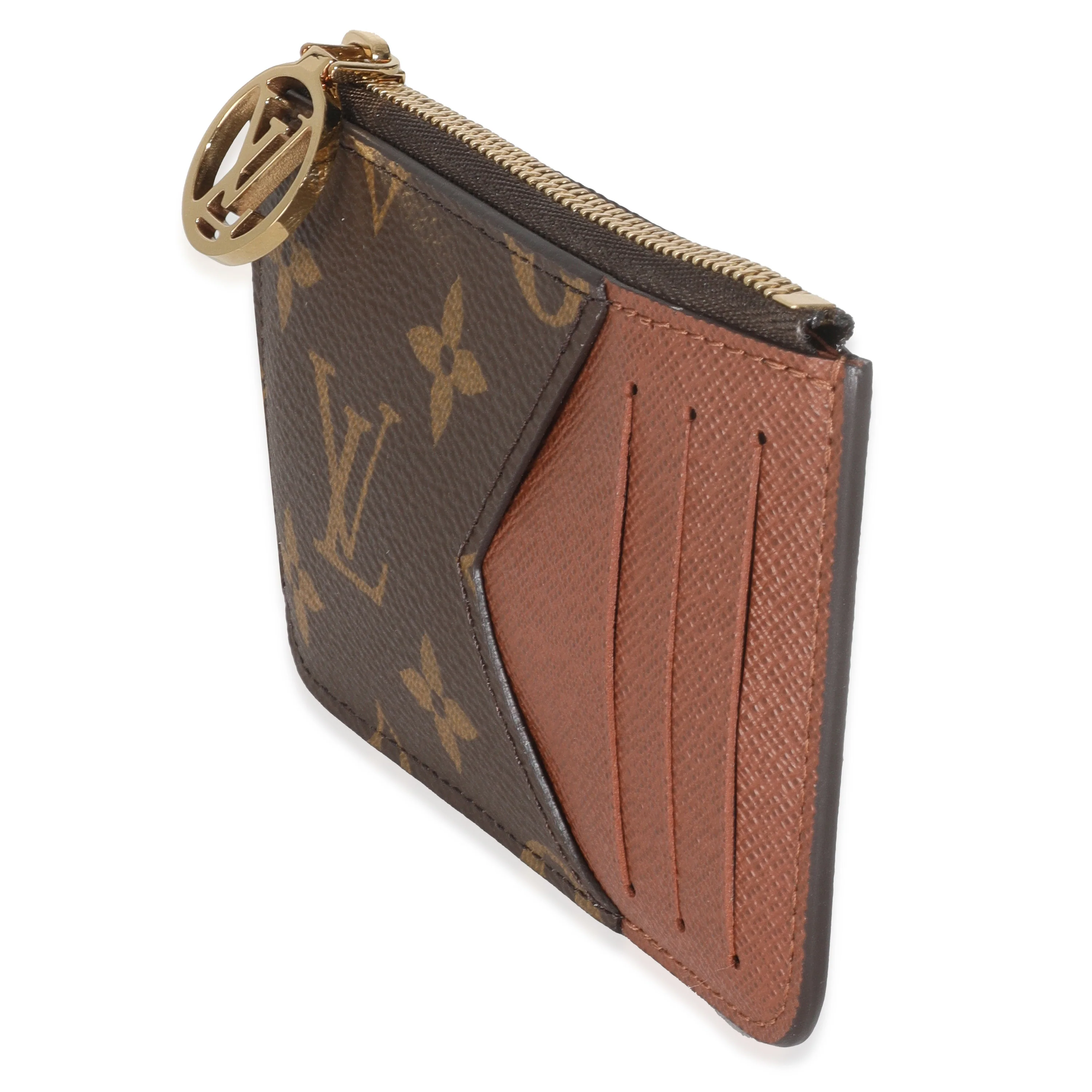Cognac Monogram Canvas Romy Card Holder - Image 2
