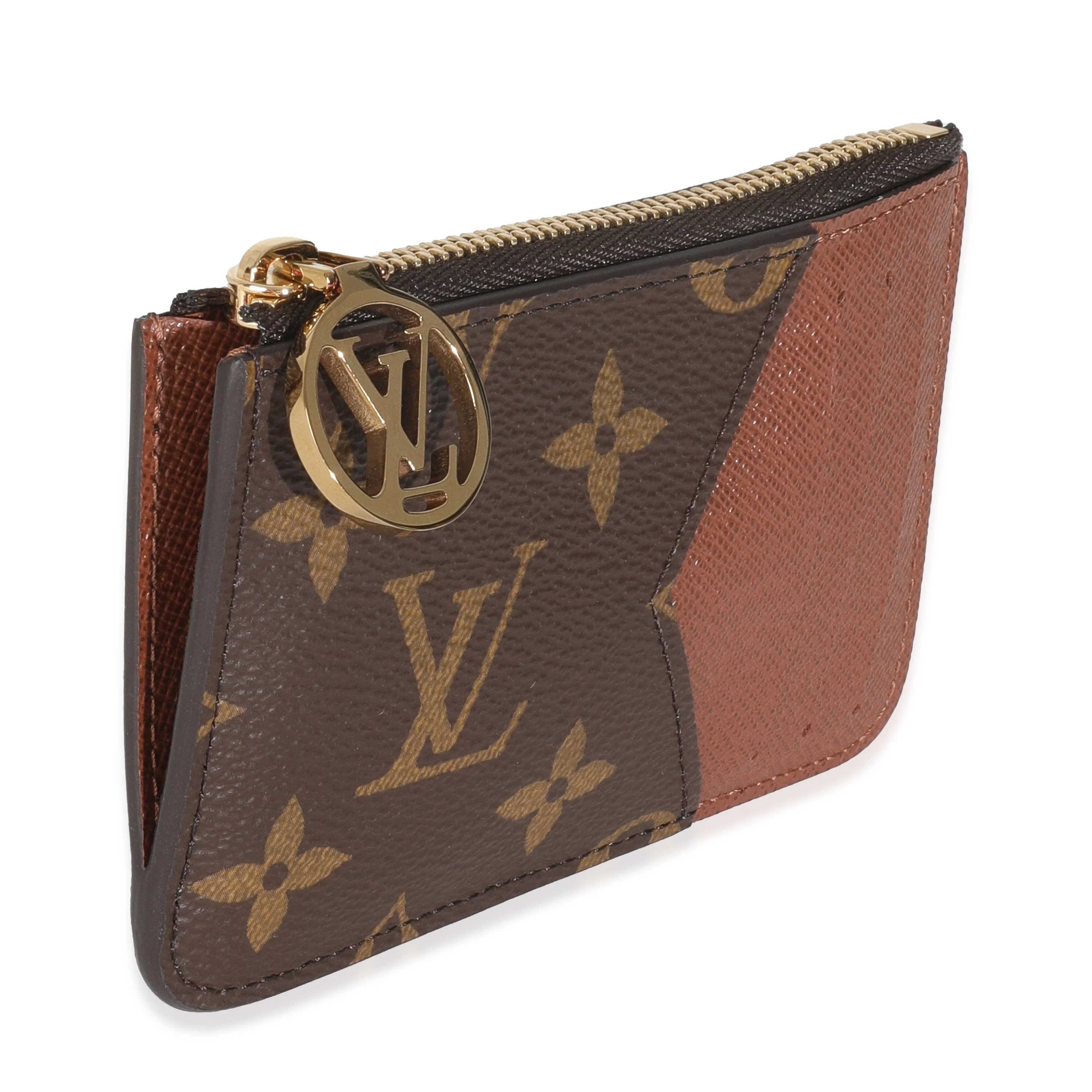 Cognac Monogram Canvas Romy Card Holder - Image 3