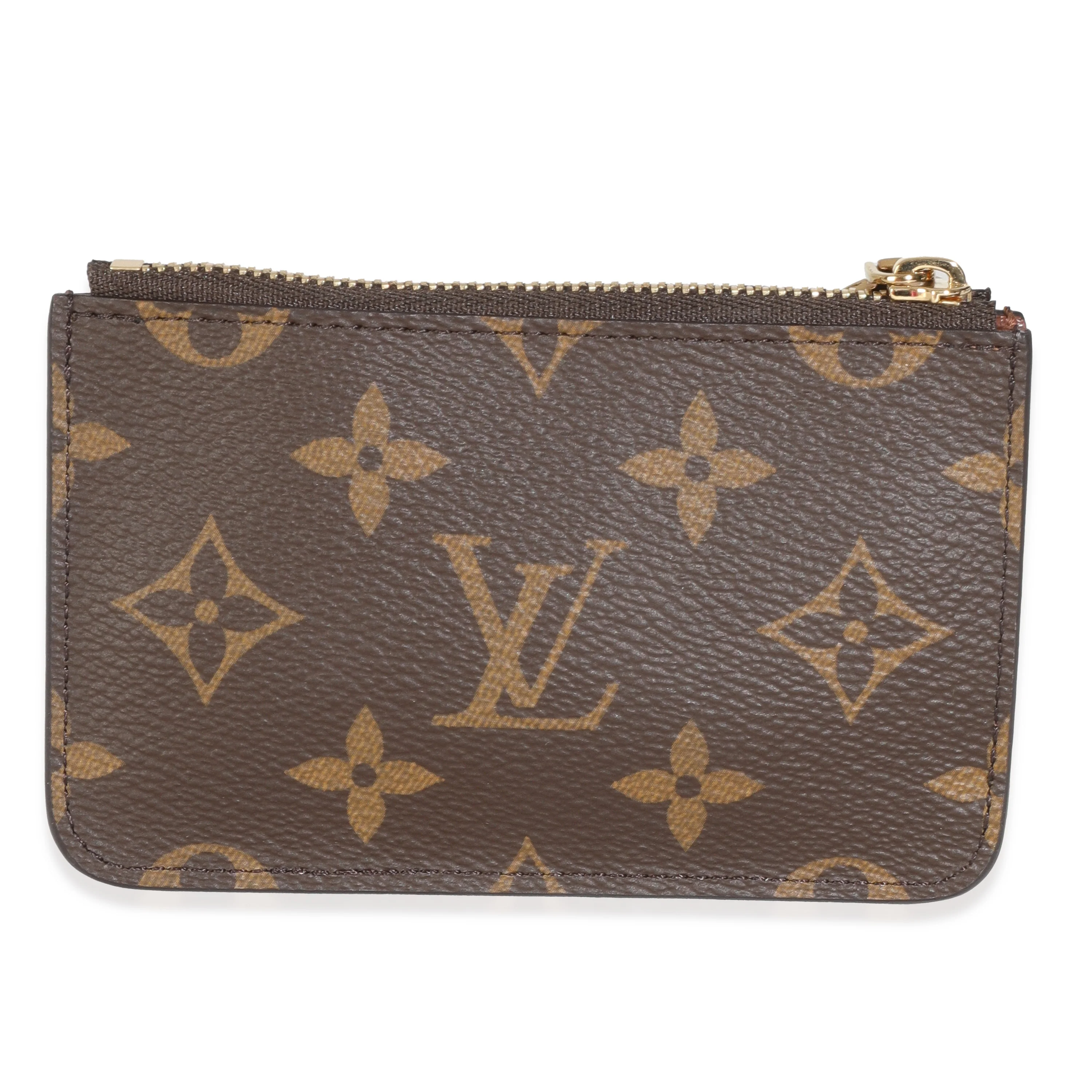 Cognac Monogram Canvas Romy Card Holder - Image 4