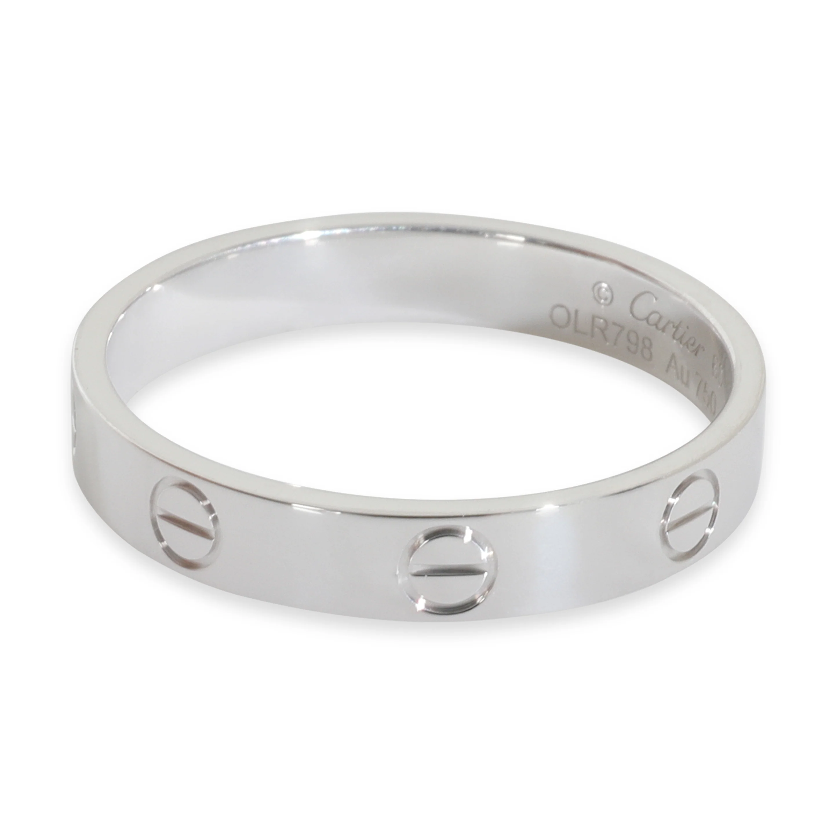 White Gold  Small Model Love Ring - Image 2