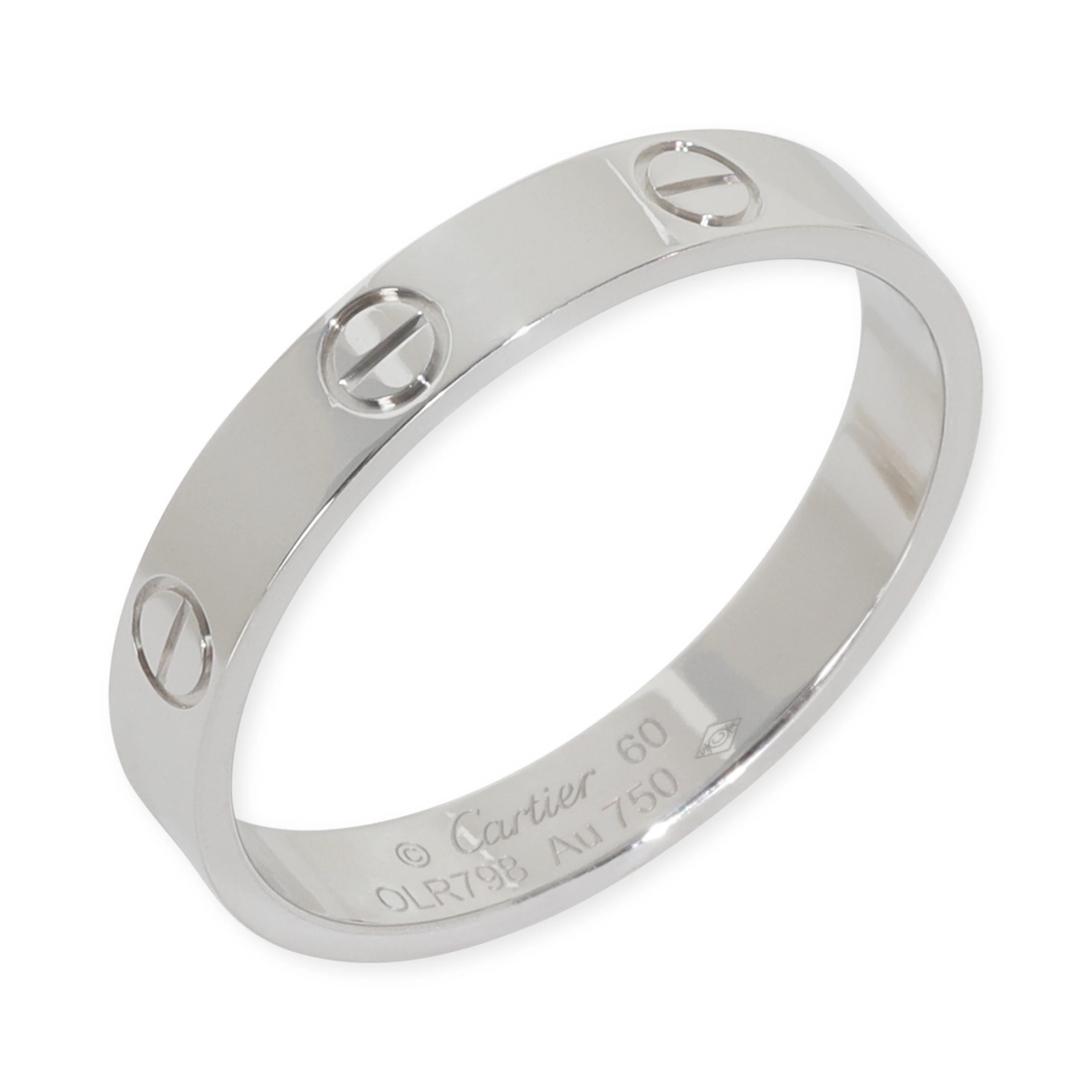 White Gold  Small Model Love Ring - Image 3