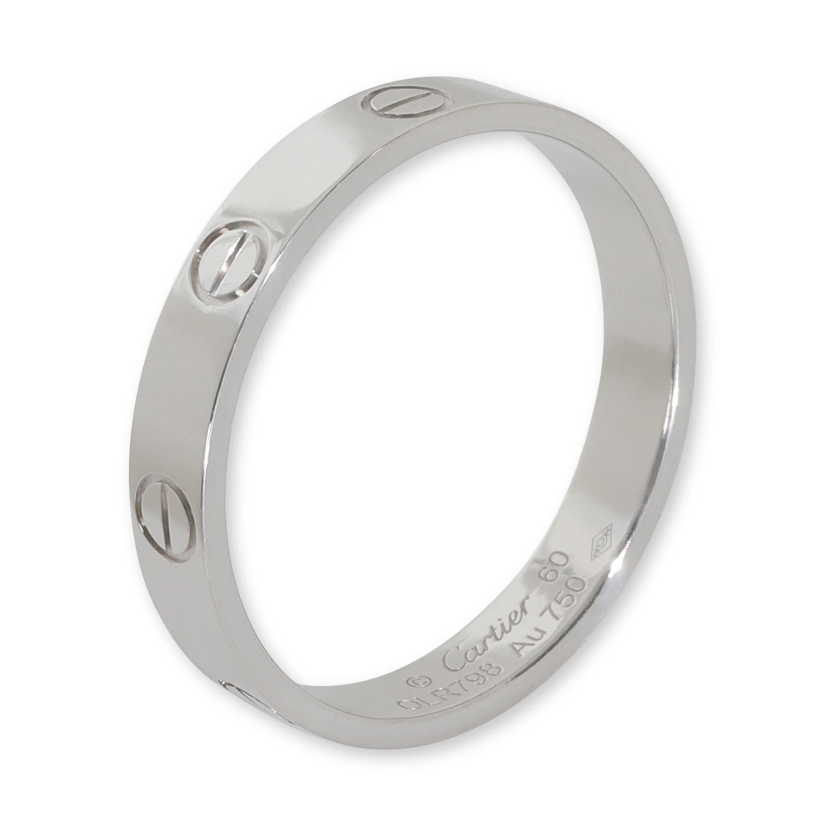 White Gold  Small Model Love Ring - Image 4