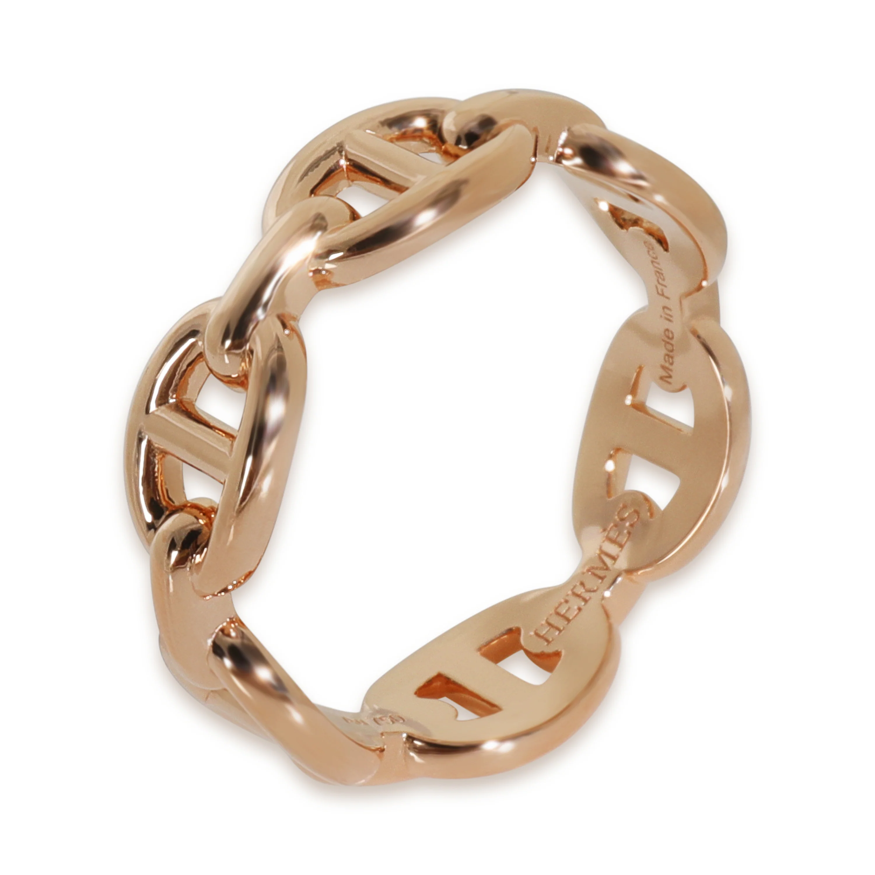 Rose Gold  Chaine d'Ancre Enchainee Ring - Image 3