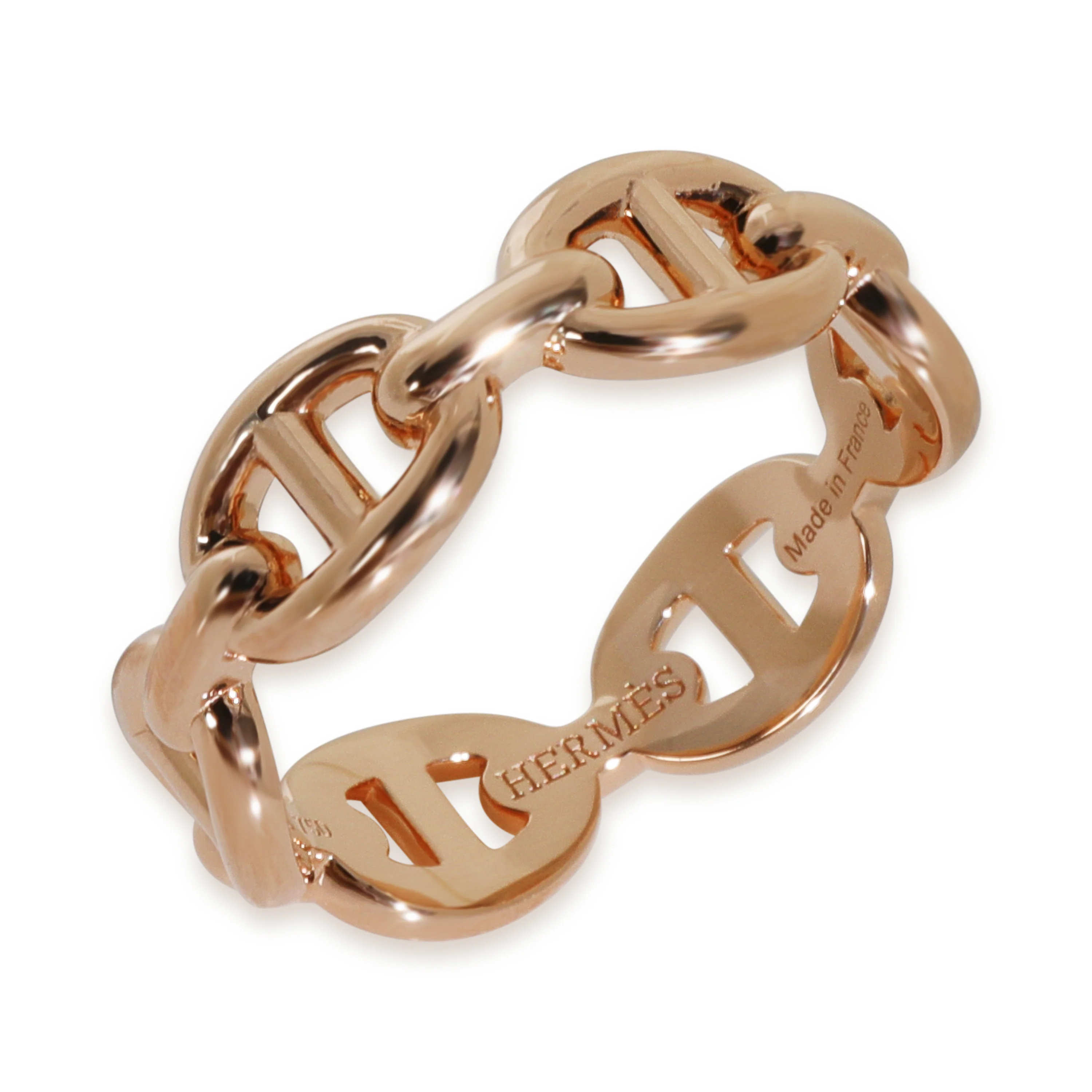 Rose Gold  Chaine d'Ancre Enchainee Ring - Image 4