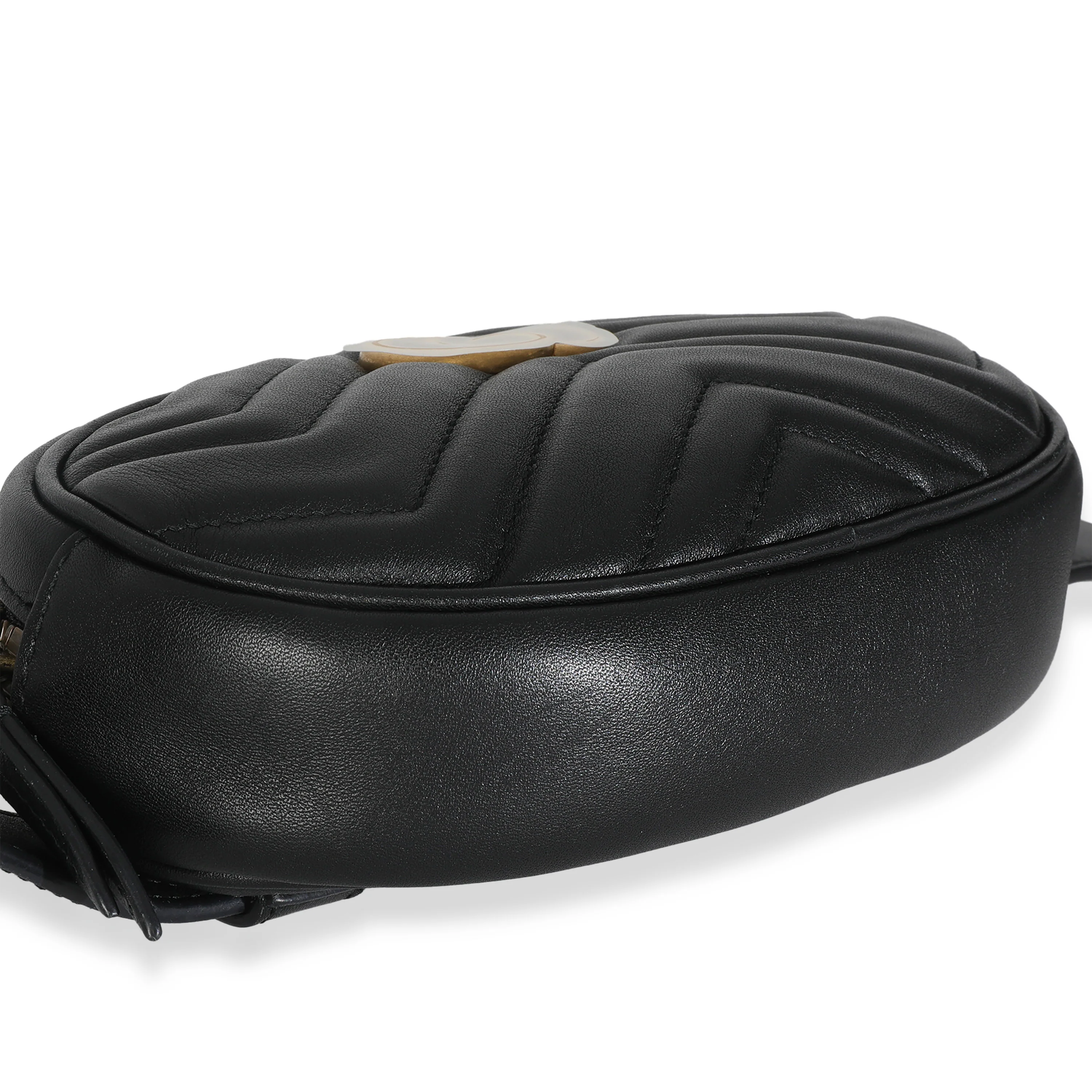 Black Matelasse Calfskin GG Marmont Belt Bag - Image 6