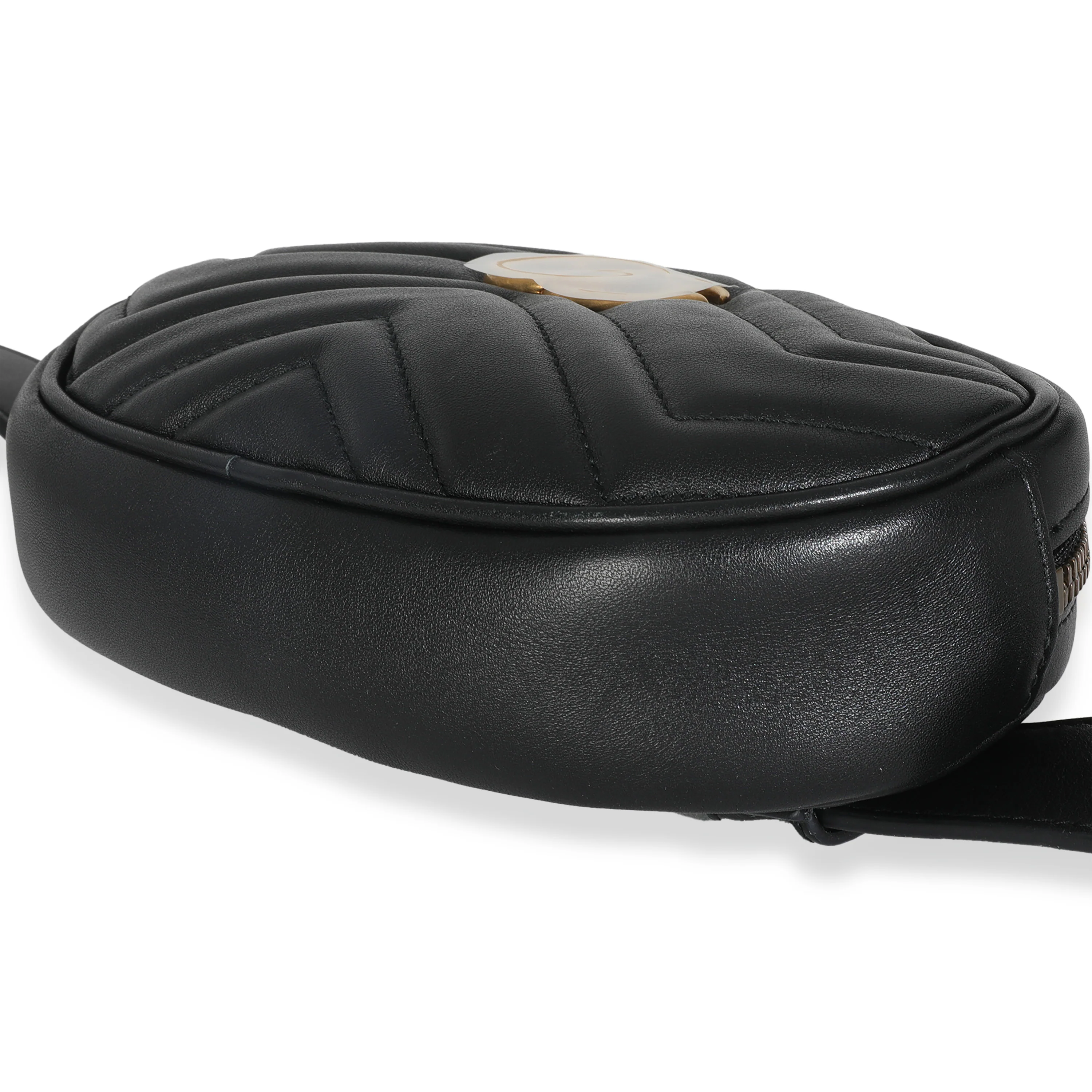 Black Matelasse Calfskin GG Marmont Belt Bag - Image 7