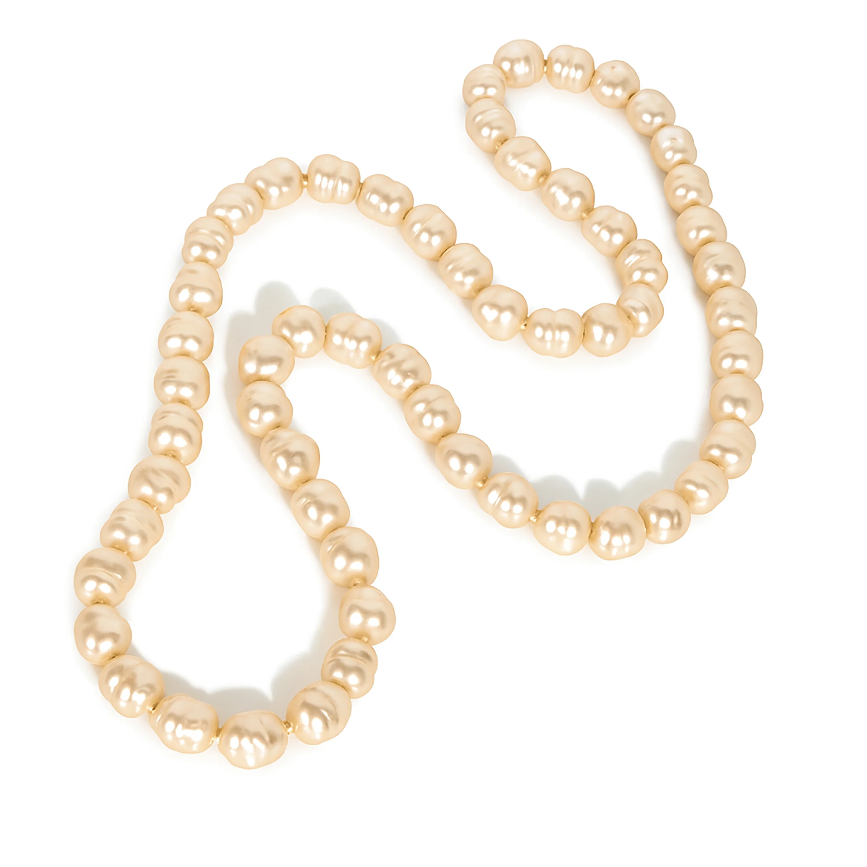 Vintage 1981 Faux Pearl Necklace - Image 2