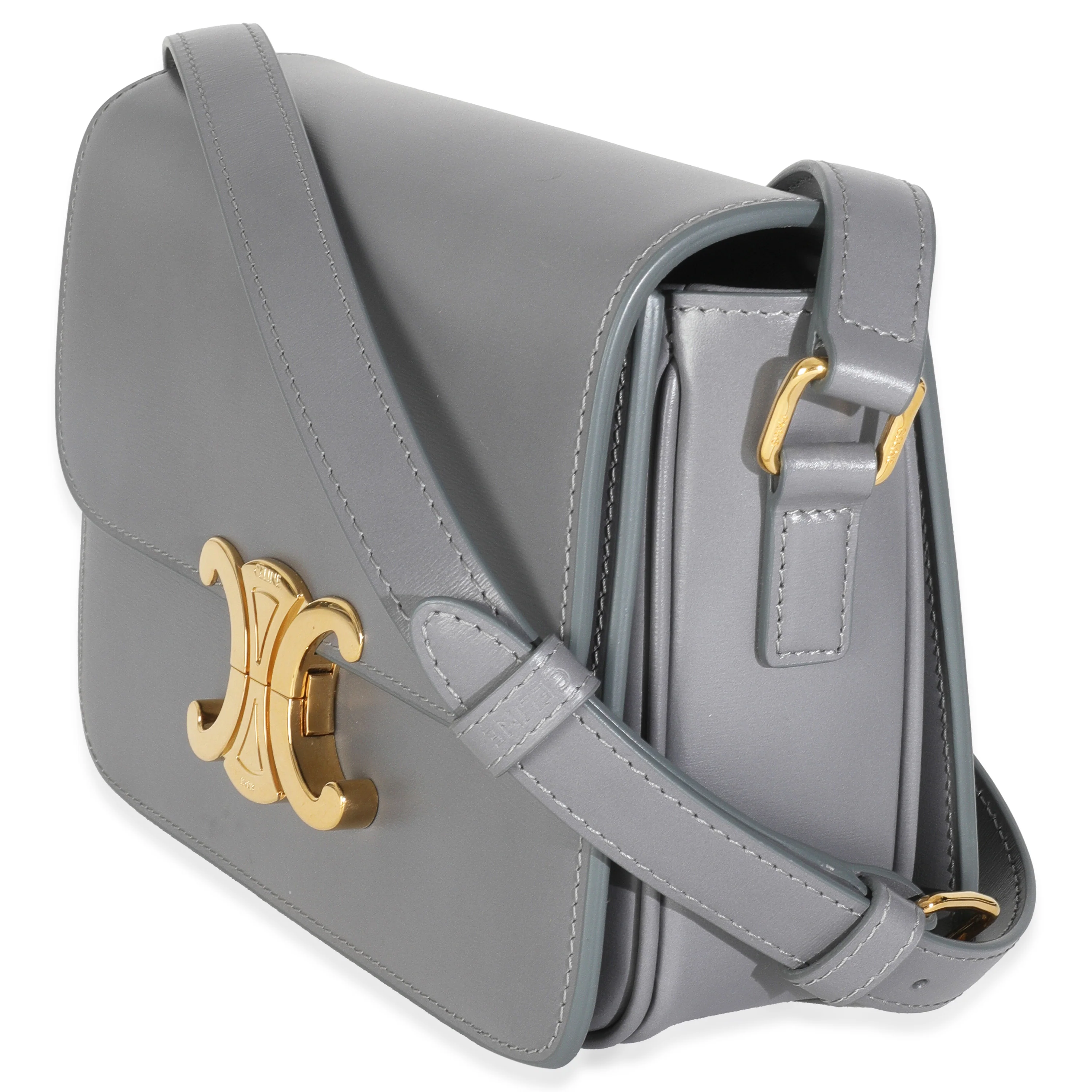Anthracite Shiny Calfskin Teen Triomphe Bag - Image 2