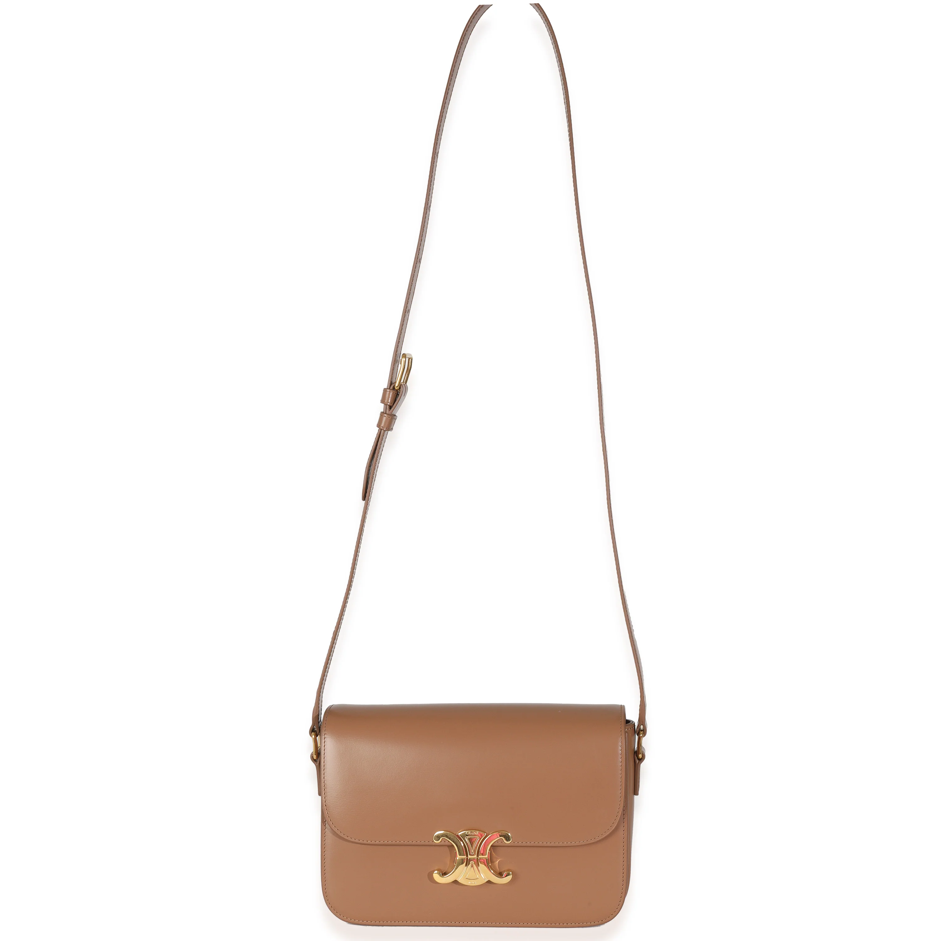 Tan Natural Calfskin Classique Triomphe Bag - Image 7