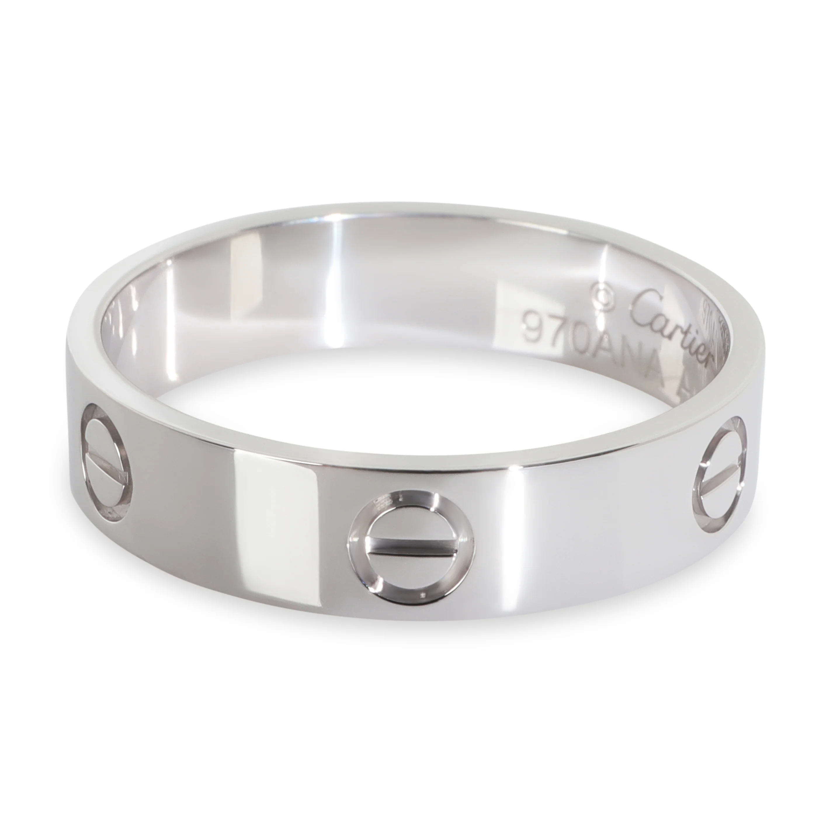White Gold  Love Ring - Image 2