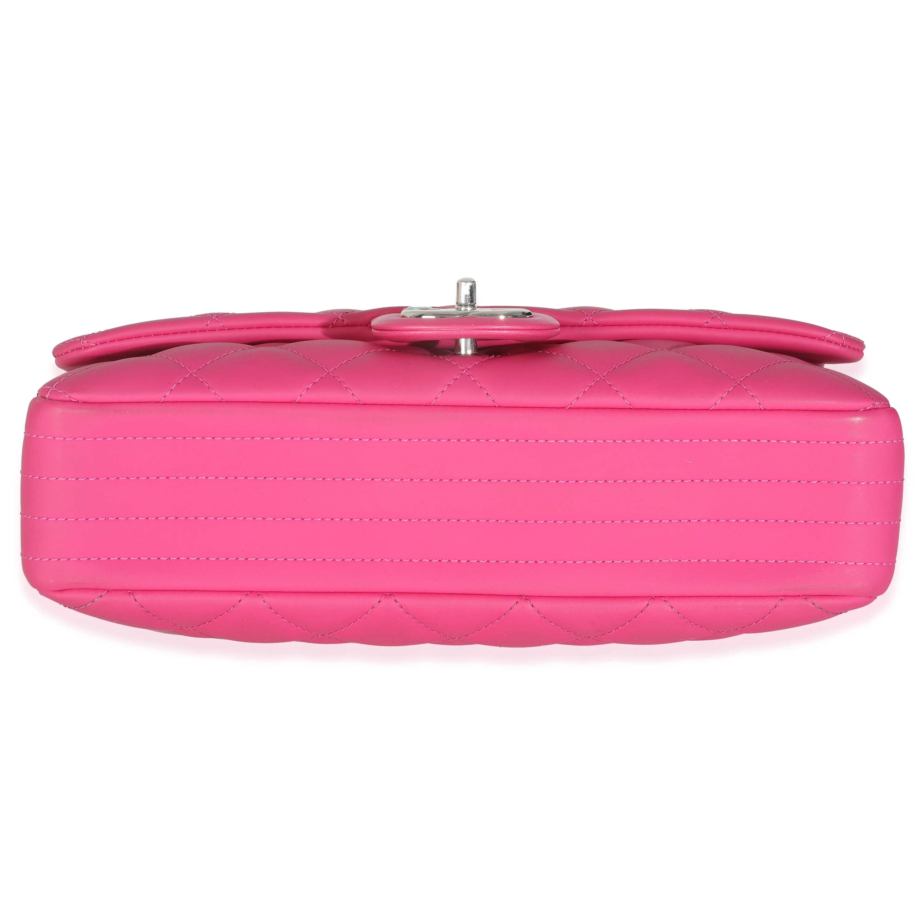 Pink Rubber Quilted Lambskin Medium Coco Rain Flap Bag - Image 5