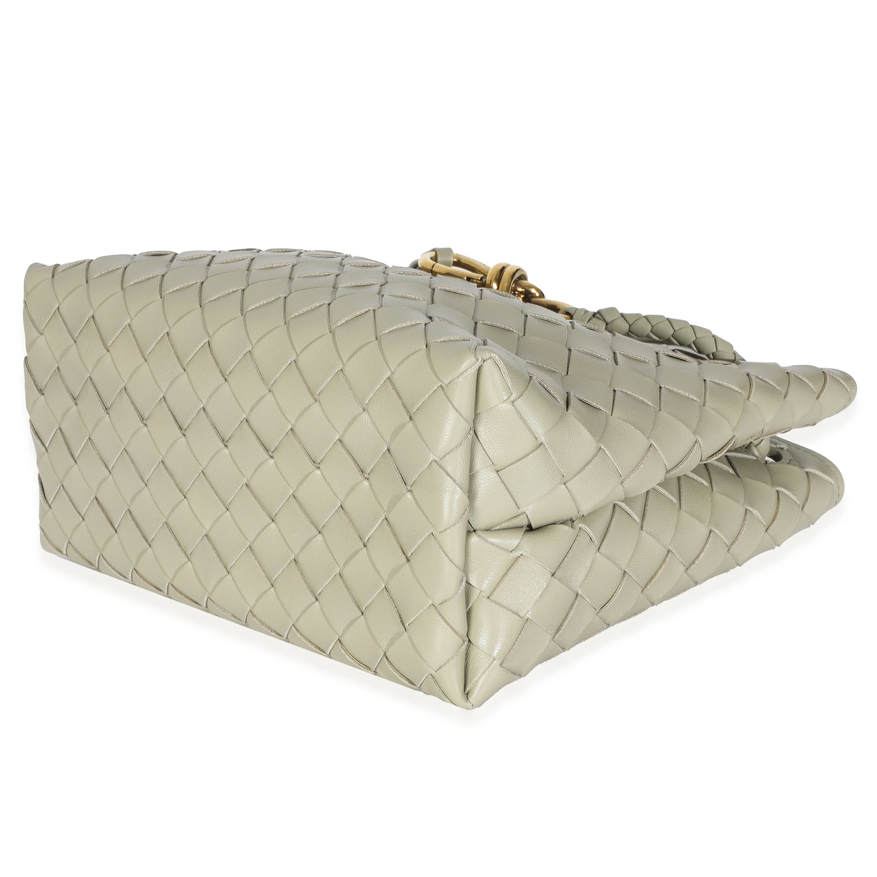 Travertine Nappa Intrecciato Small Andiamo Bag - Image 6