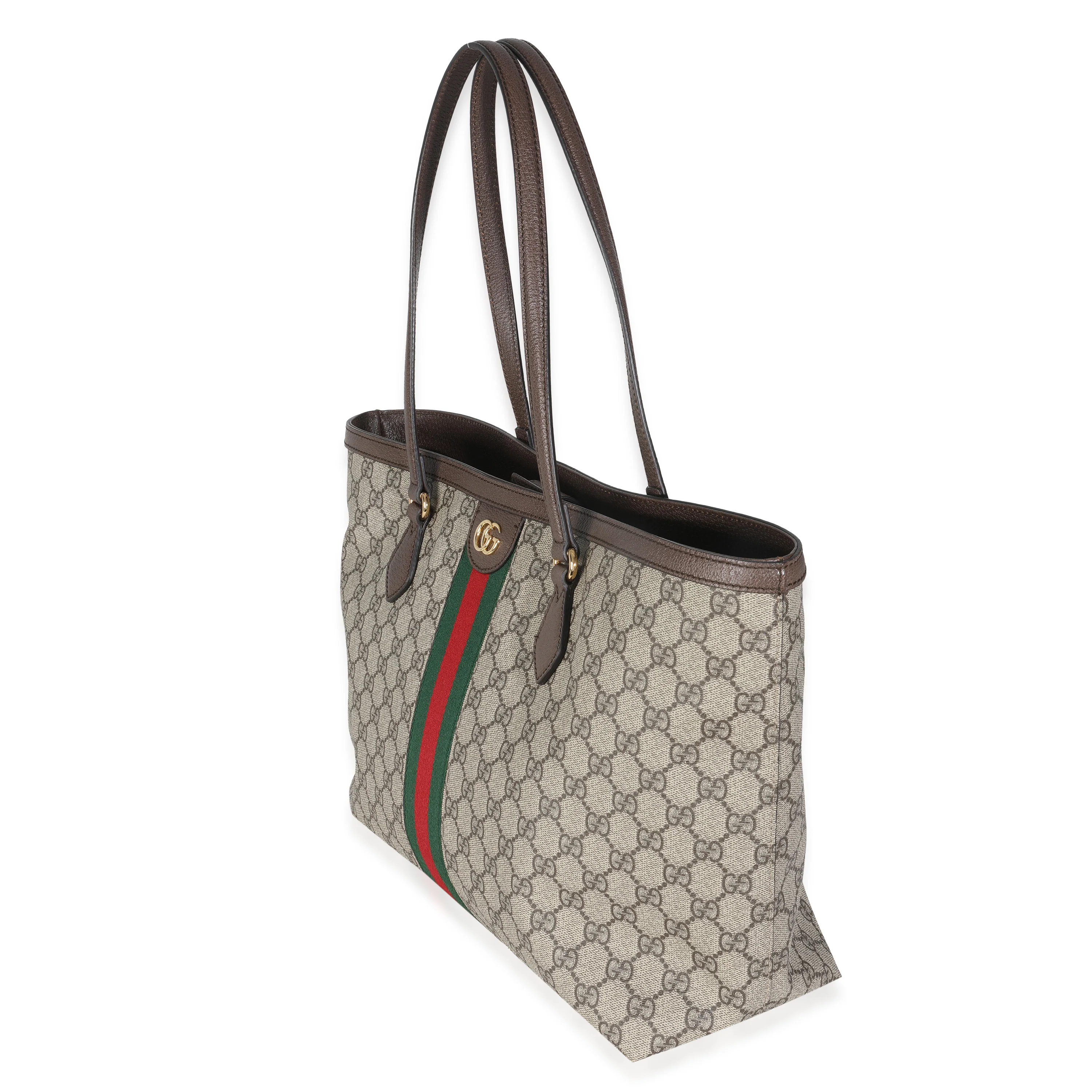 Beige GG Supreme Canvas Medium Ophidia Tote - Image 2
