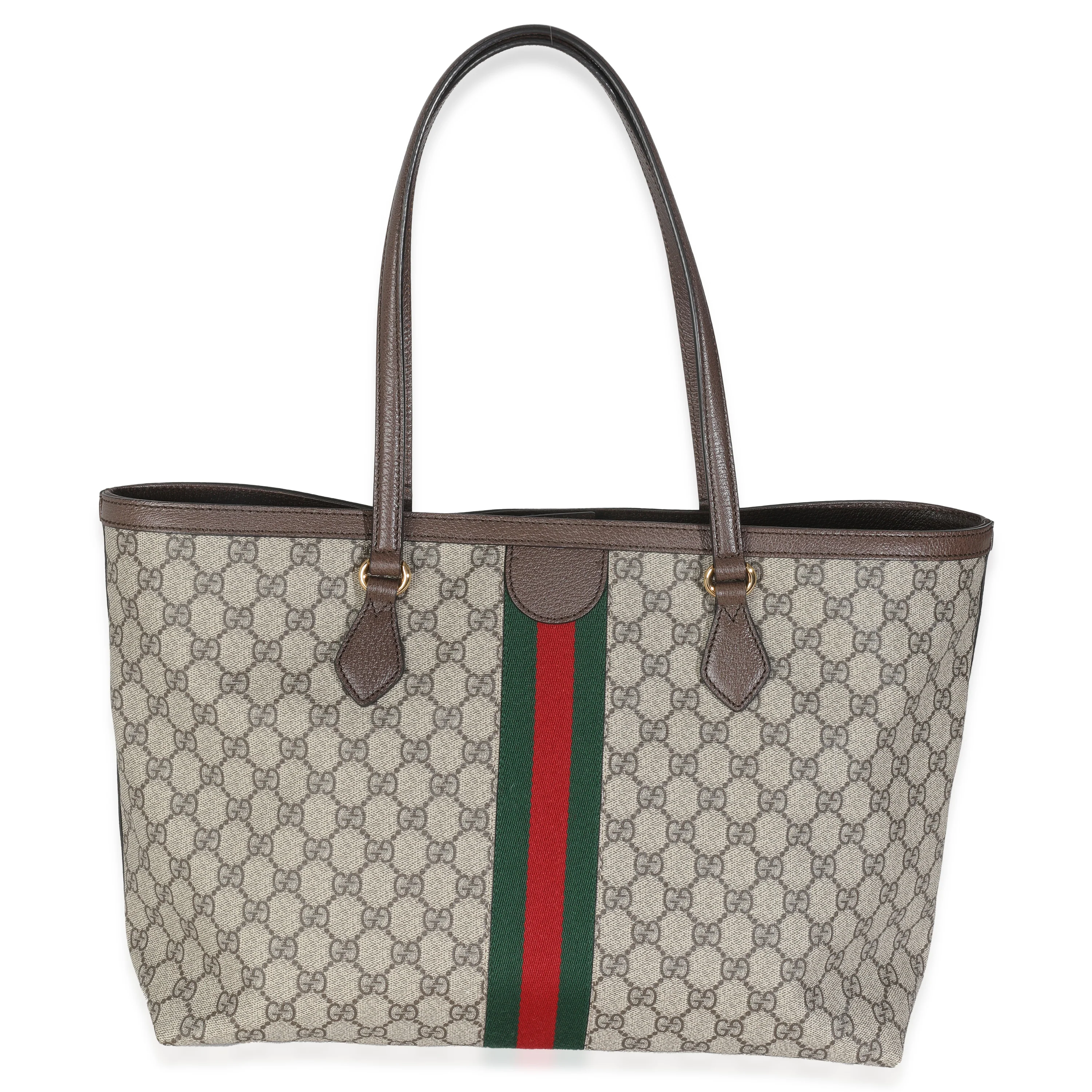 Beige GG Supreme Canvas Medium Ophidia Tote - Image 4