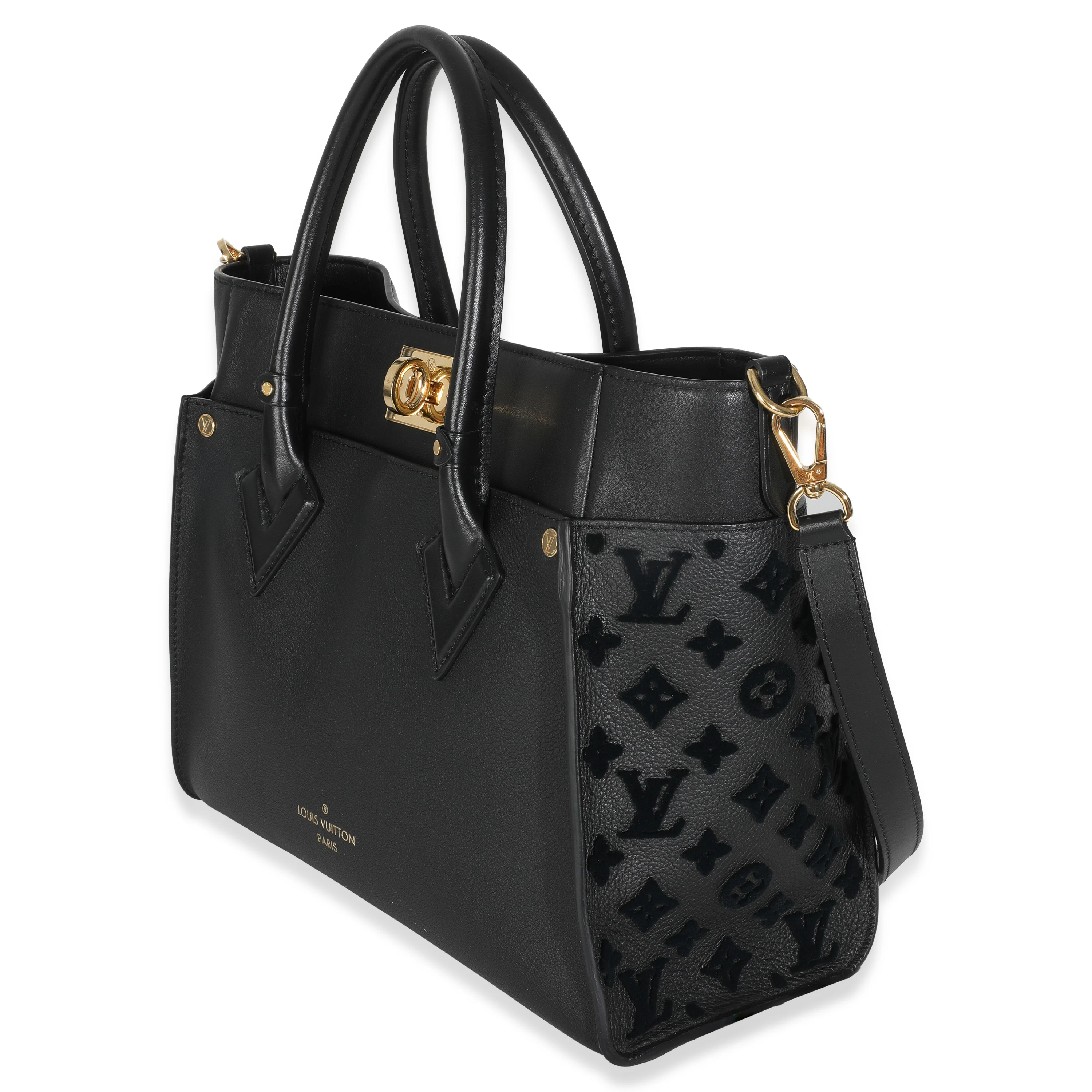 Black Calfskin Monogram Tufting On My Side MM - Image 2