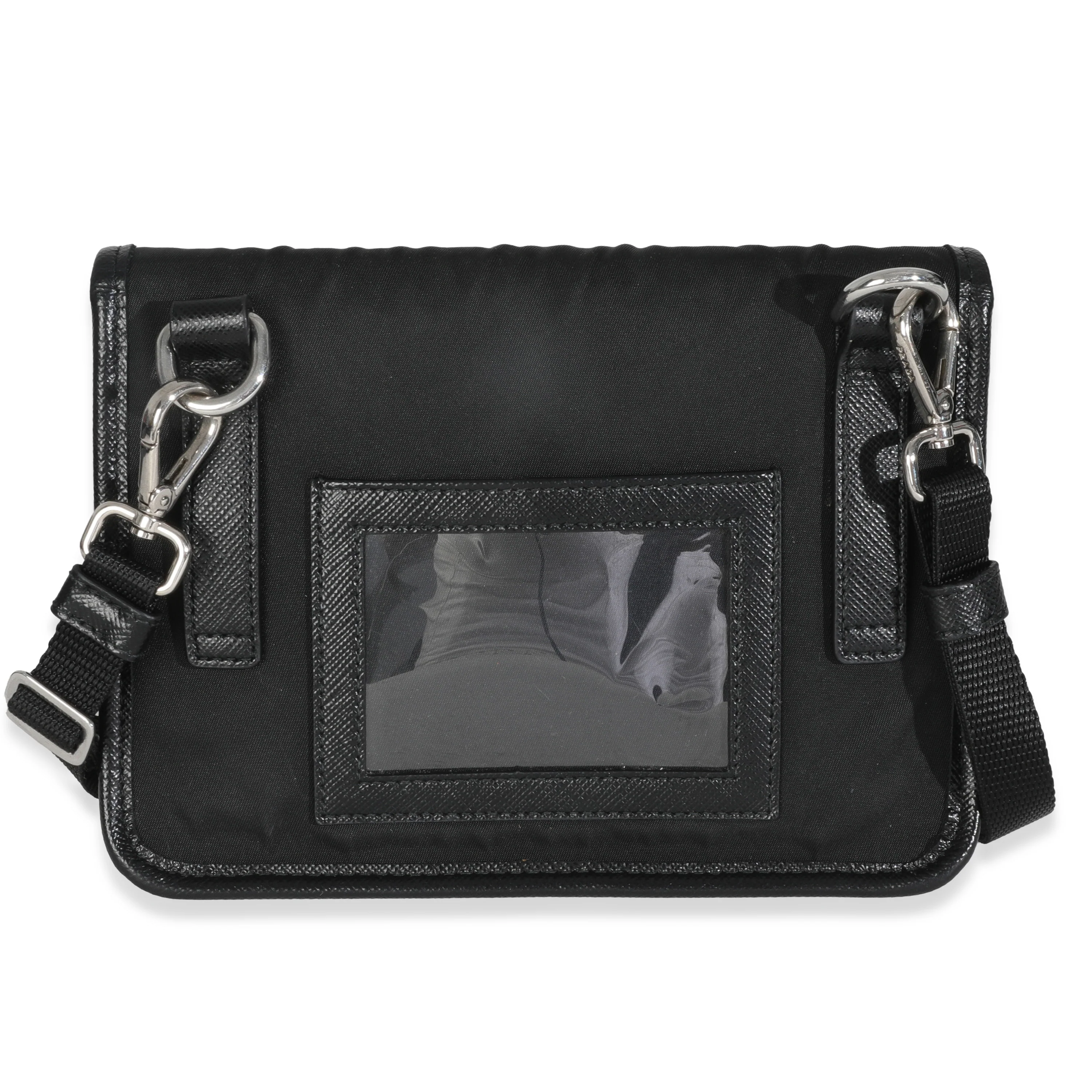 Black Re-Nylon Saffiano Smartphone Case - Image 4