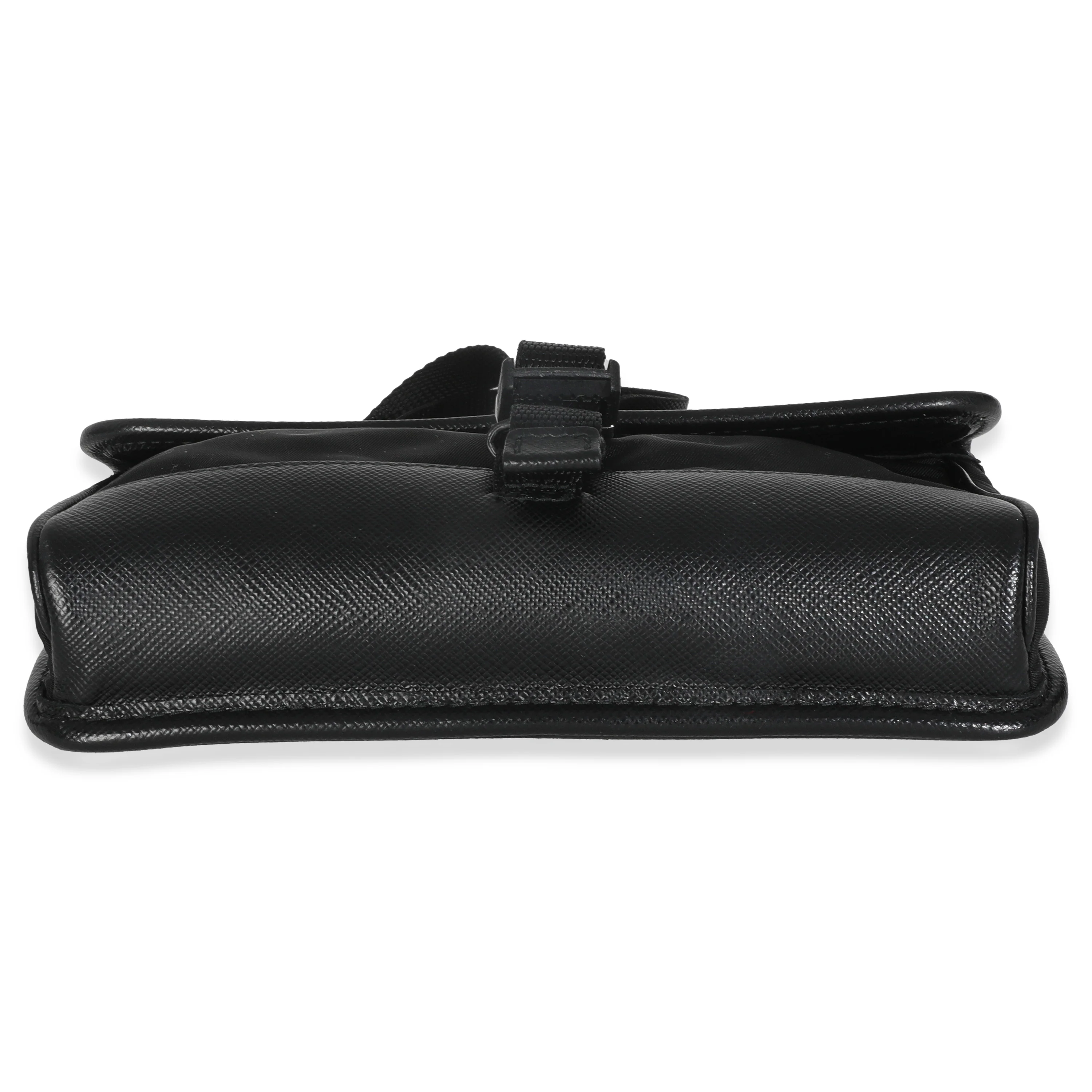 Black Re-Nylon Saffiano Smartphone Case - Image 5