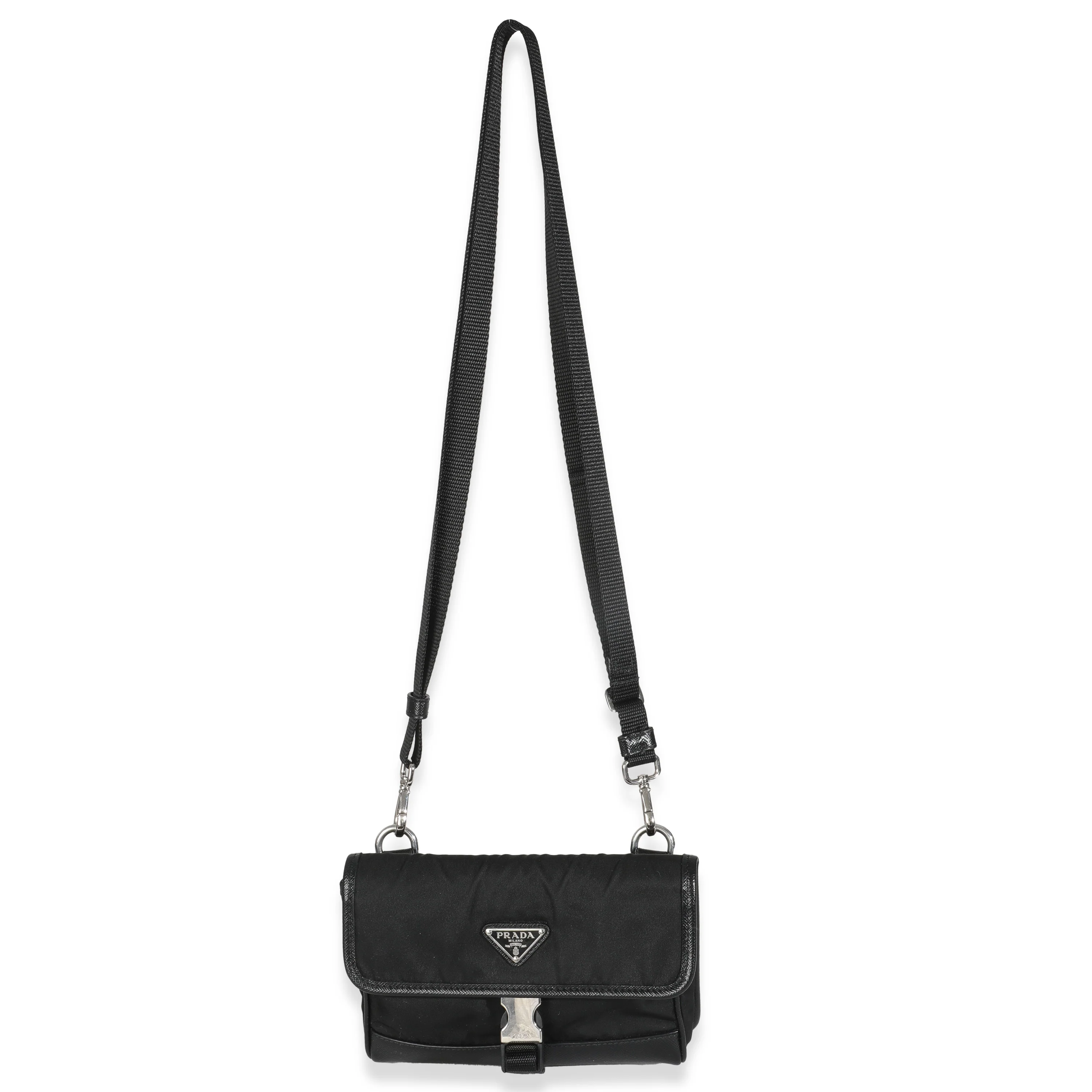Black Re-Nylon Saffiano Smartphone Case - Image 8