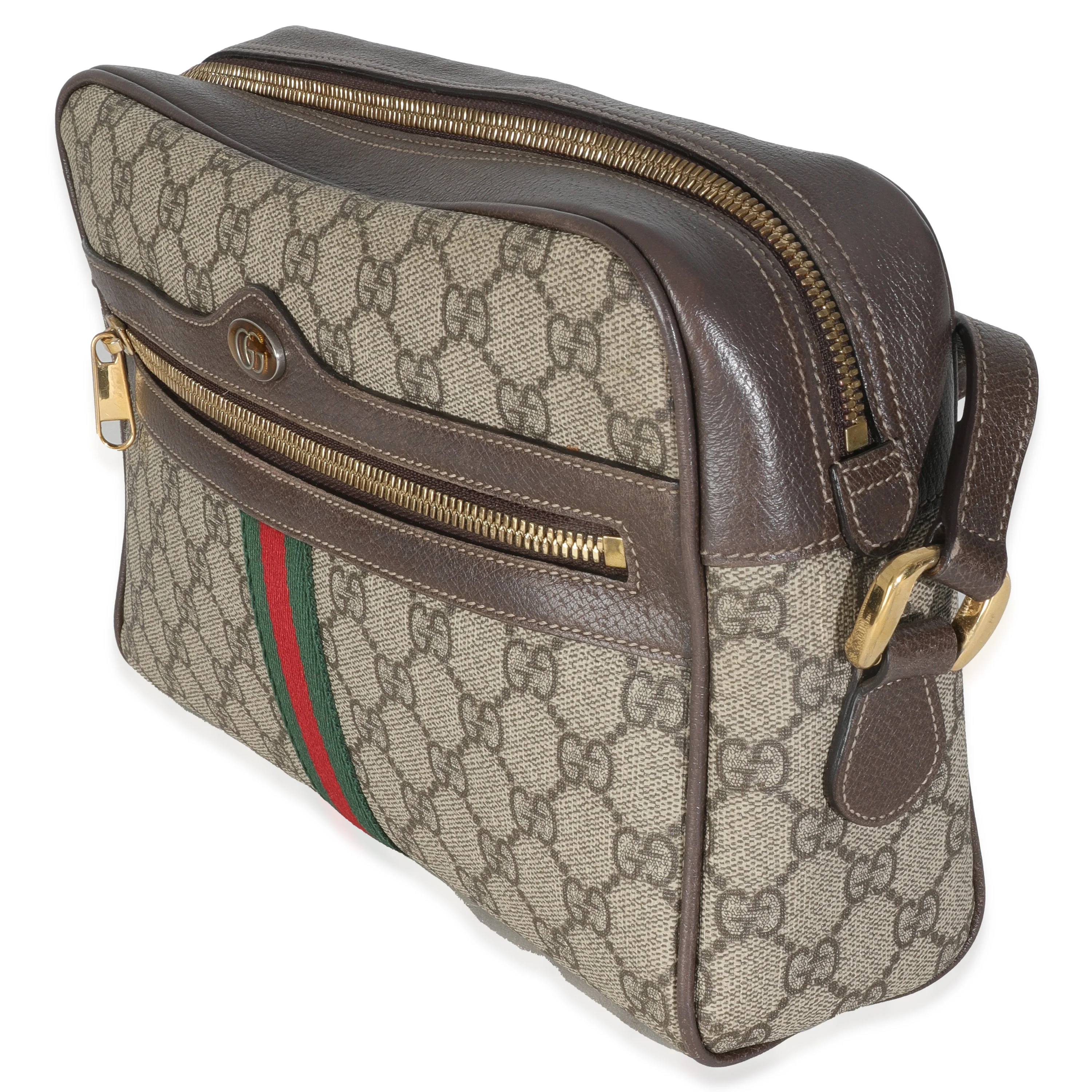 Beige GG Canvas Small Ophidia Shoulder Bag - Image 2
