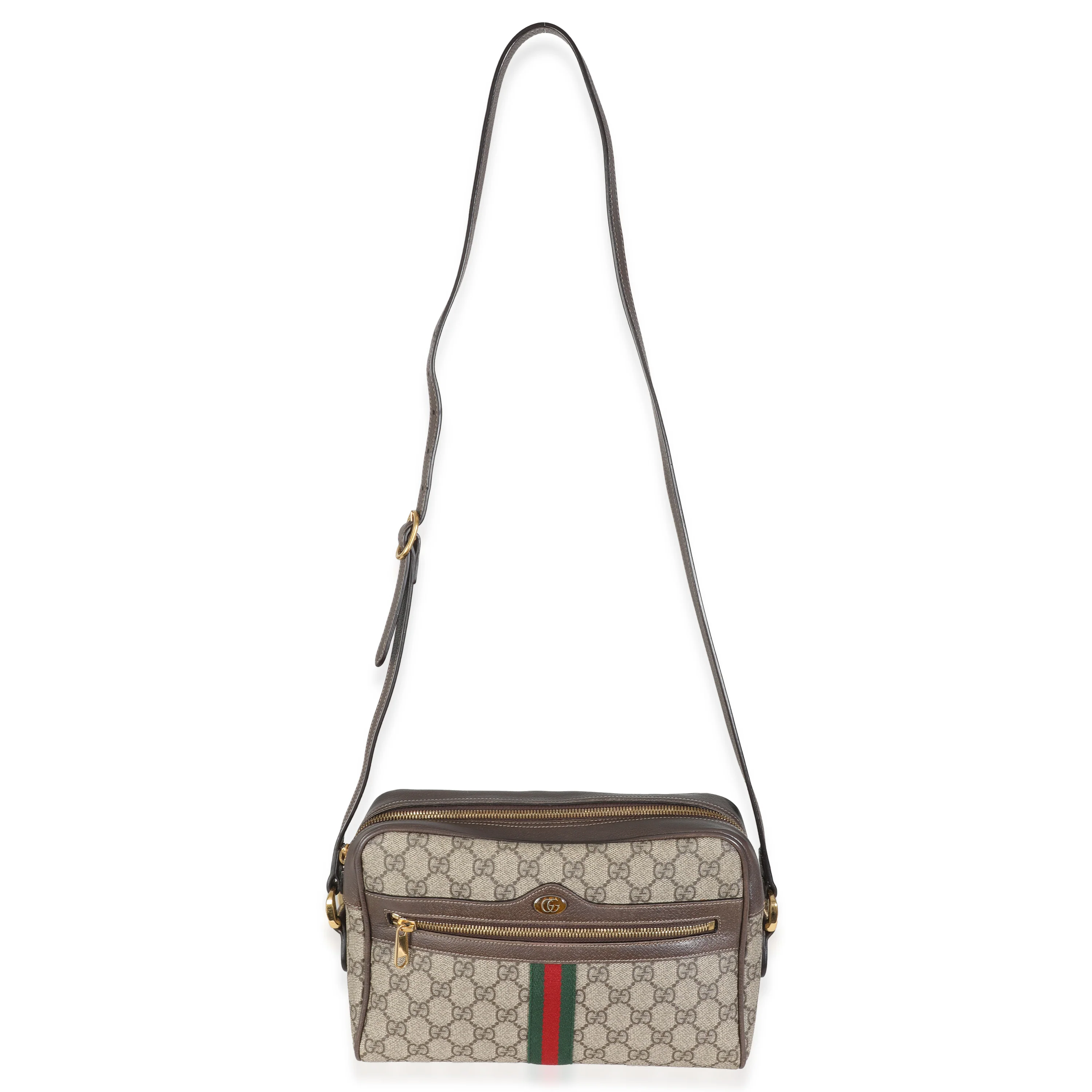 Beige GG Canvas Small Ophidia Shoulder Bag - Image 8