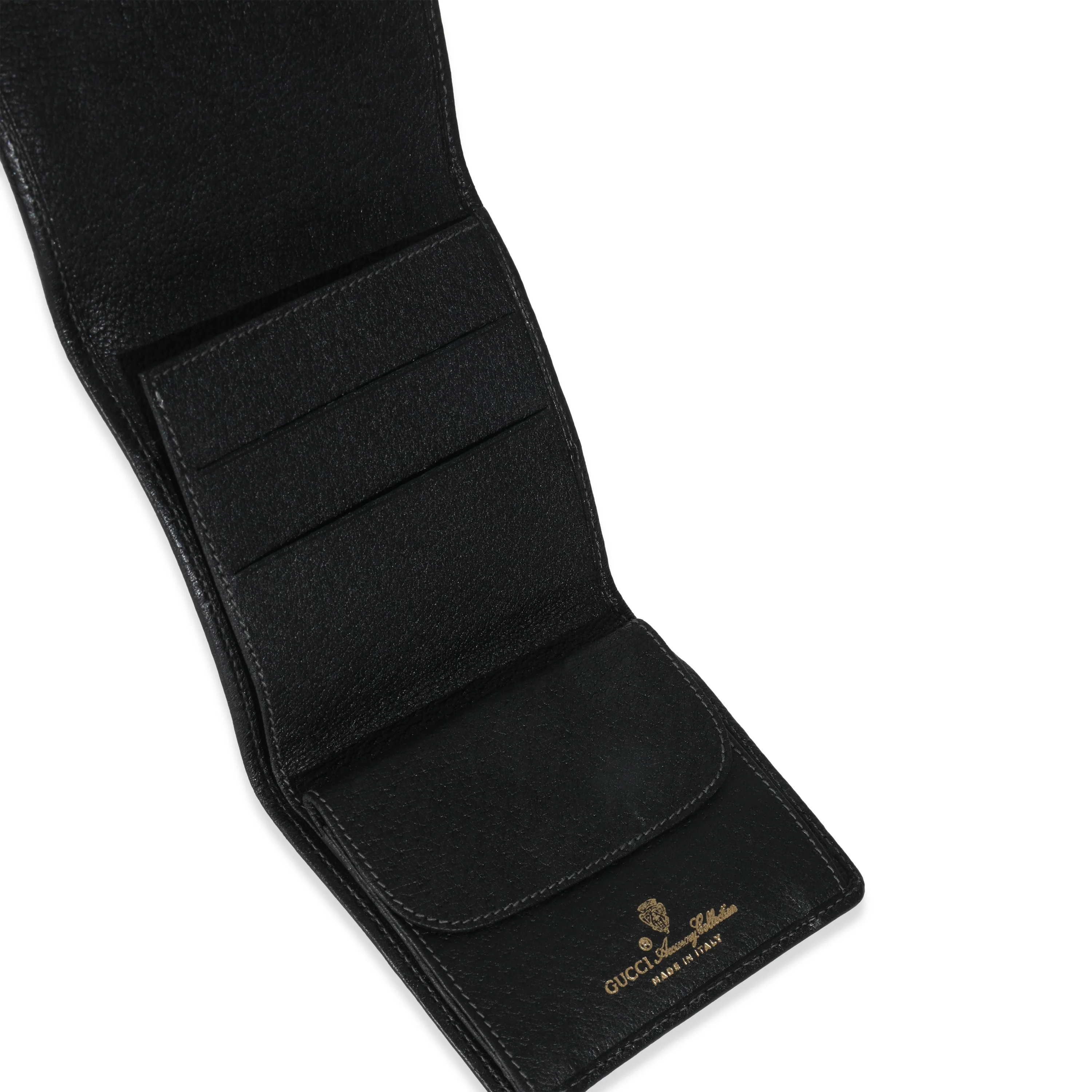 Vintage Black GG Canvas Bi Fold Wallet - Image 6