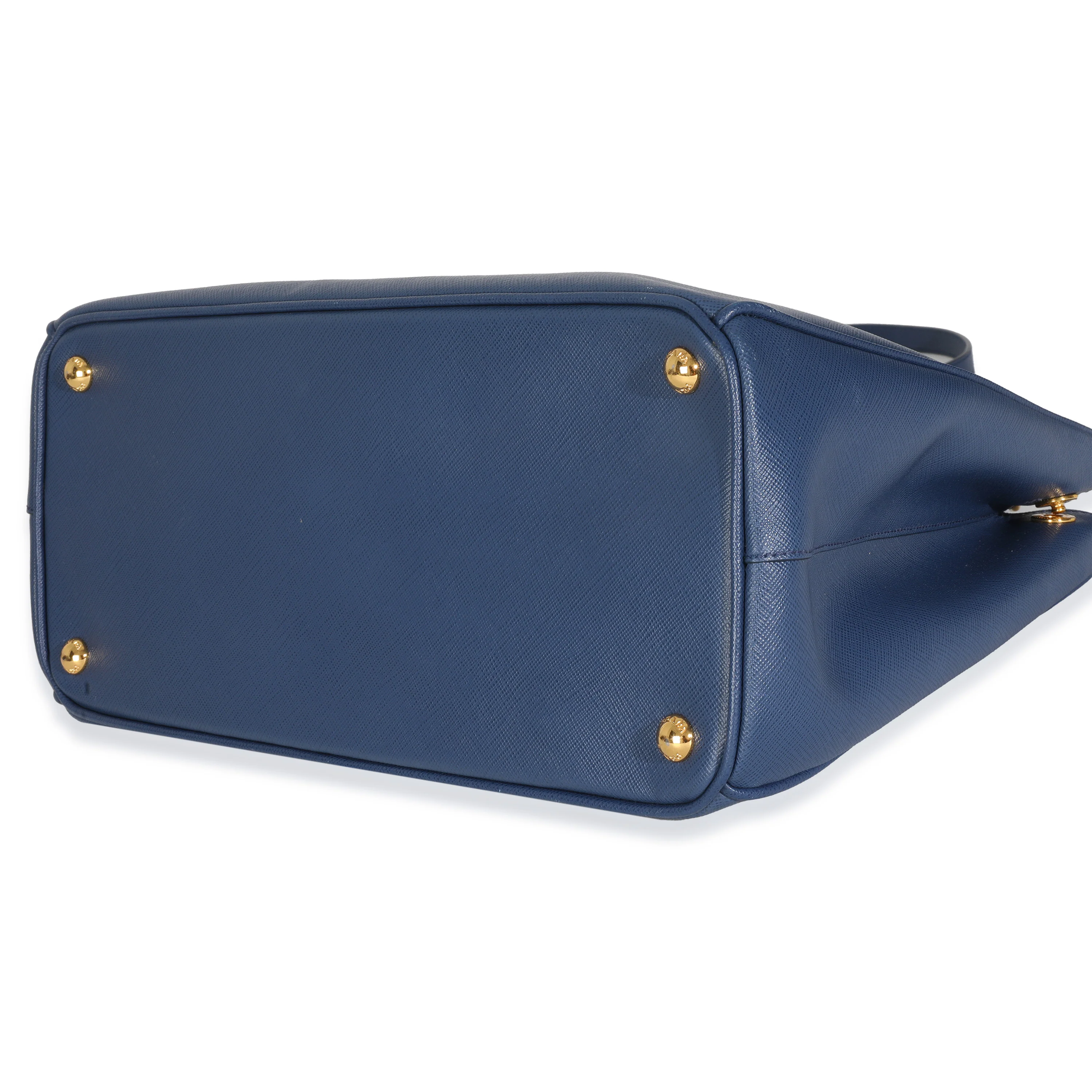 Navy Saffiano Medium Galleria Double Zip Tote - Image 7