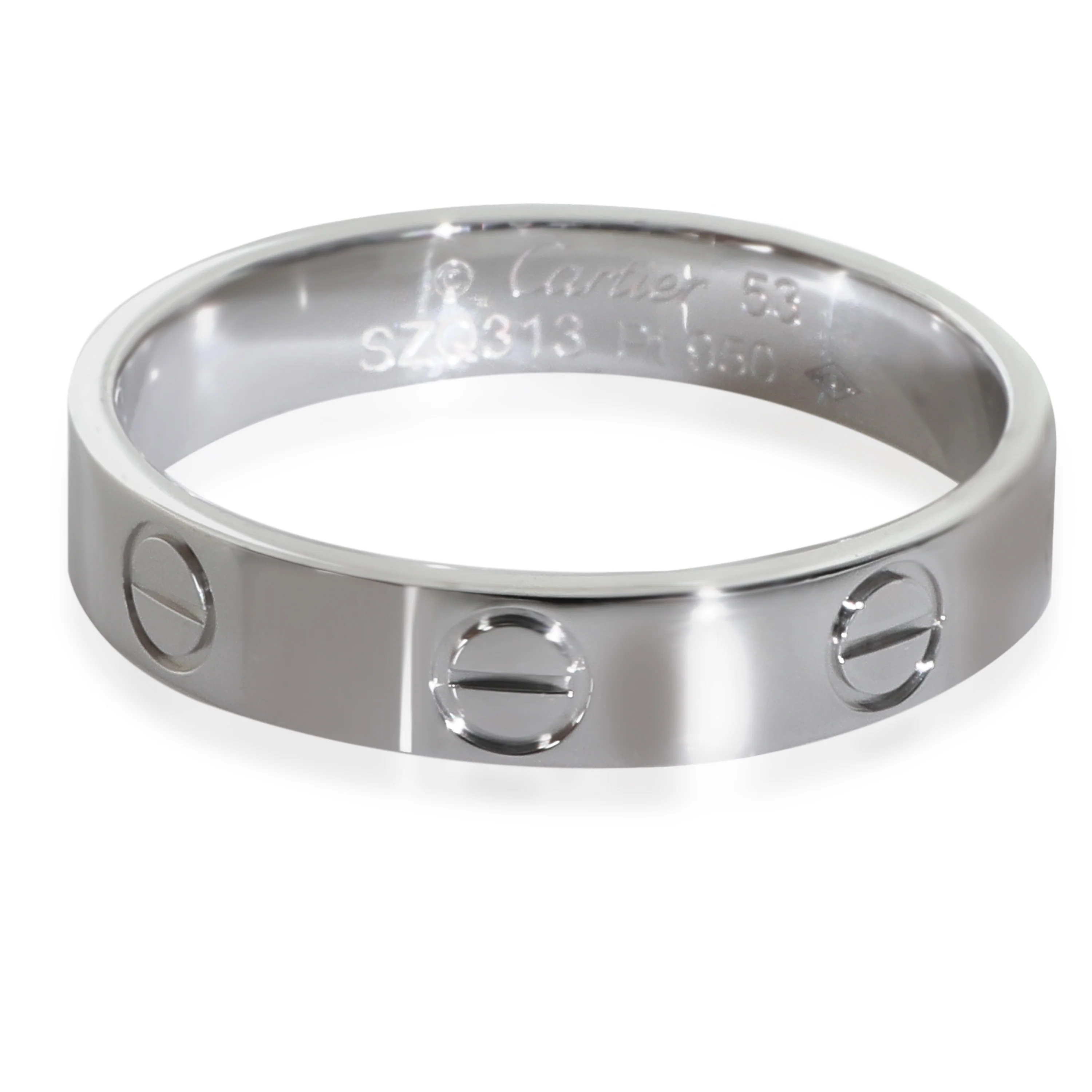 Platinum Small Model Love Ring